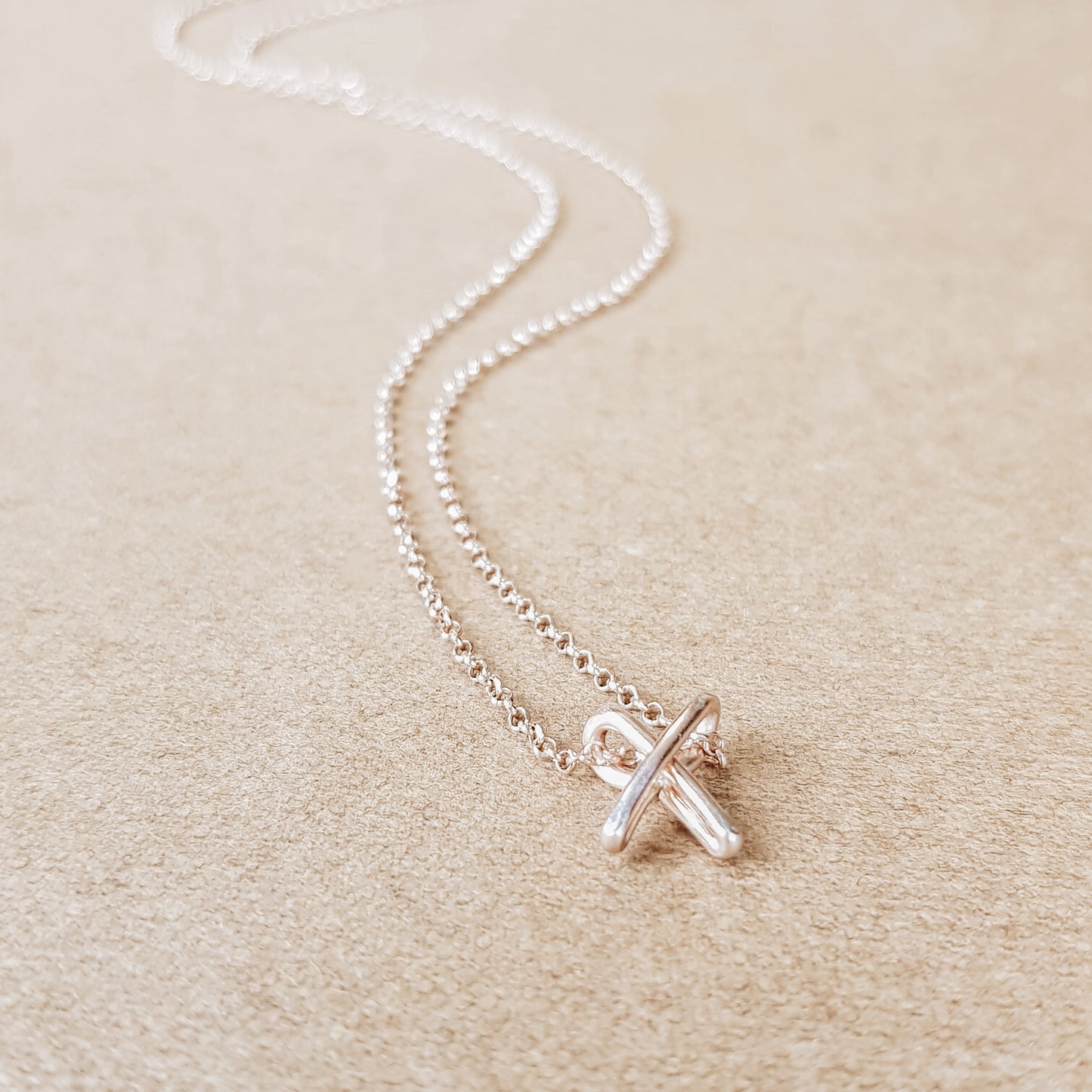 Personalized Lowercase Italic Initial Necklace: Dainty Letter Monogram Pendant