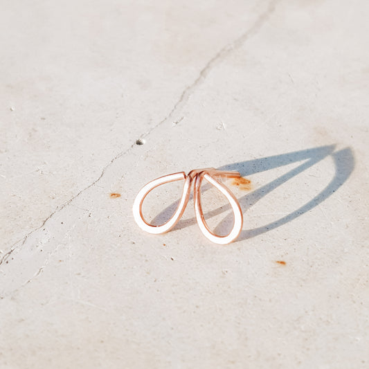 Open Drop Stud Earring • Solid Sterling Silver • Gold Filled • Rose Gold Filled Earrings • Jewelry Minimalist Geometric • BYSDMJEWELS