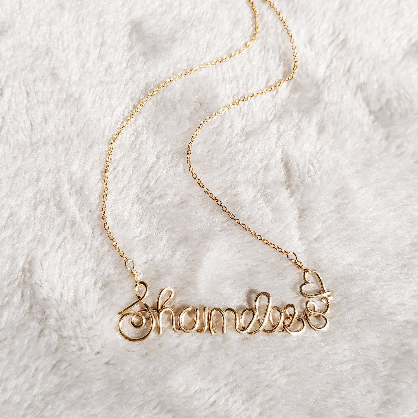 Cursive Name Necklace • Gift for Preteen Girls • Birthday Girl Wirewrapped Jewelry • BYSDMJEWELS