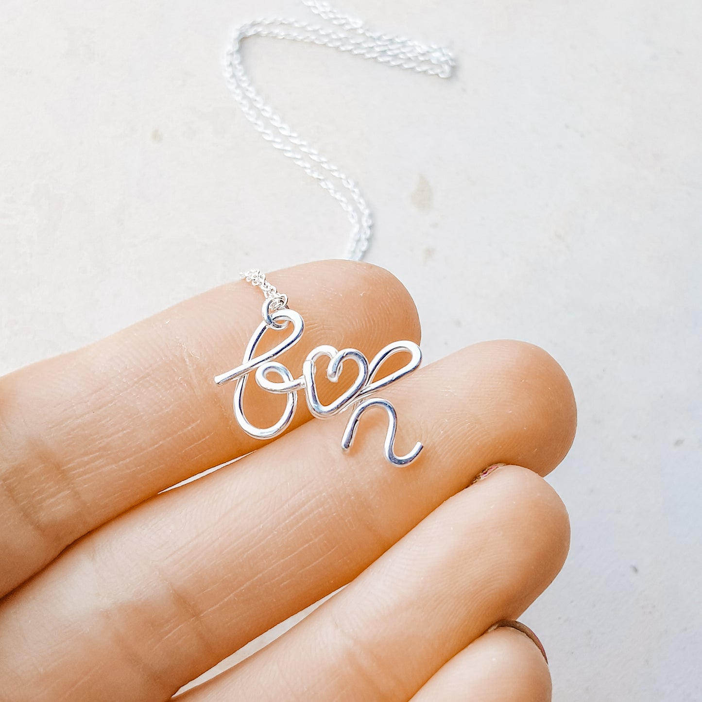 Cursive Name Necklace • Gift for Preteen Girls • Birthday Girl Wirewrapped Jewelry • BYSDMJEWELS