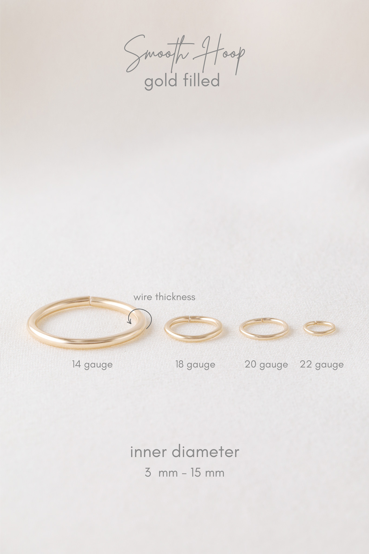 Diamond Cut Helix Hoop - Tiny Cartilage Earring - Endless Ring Hoops