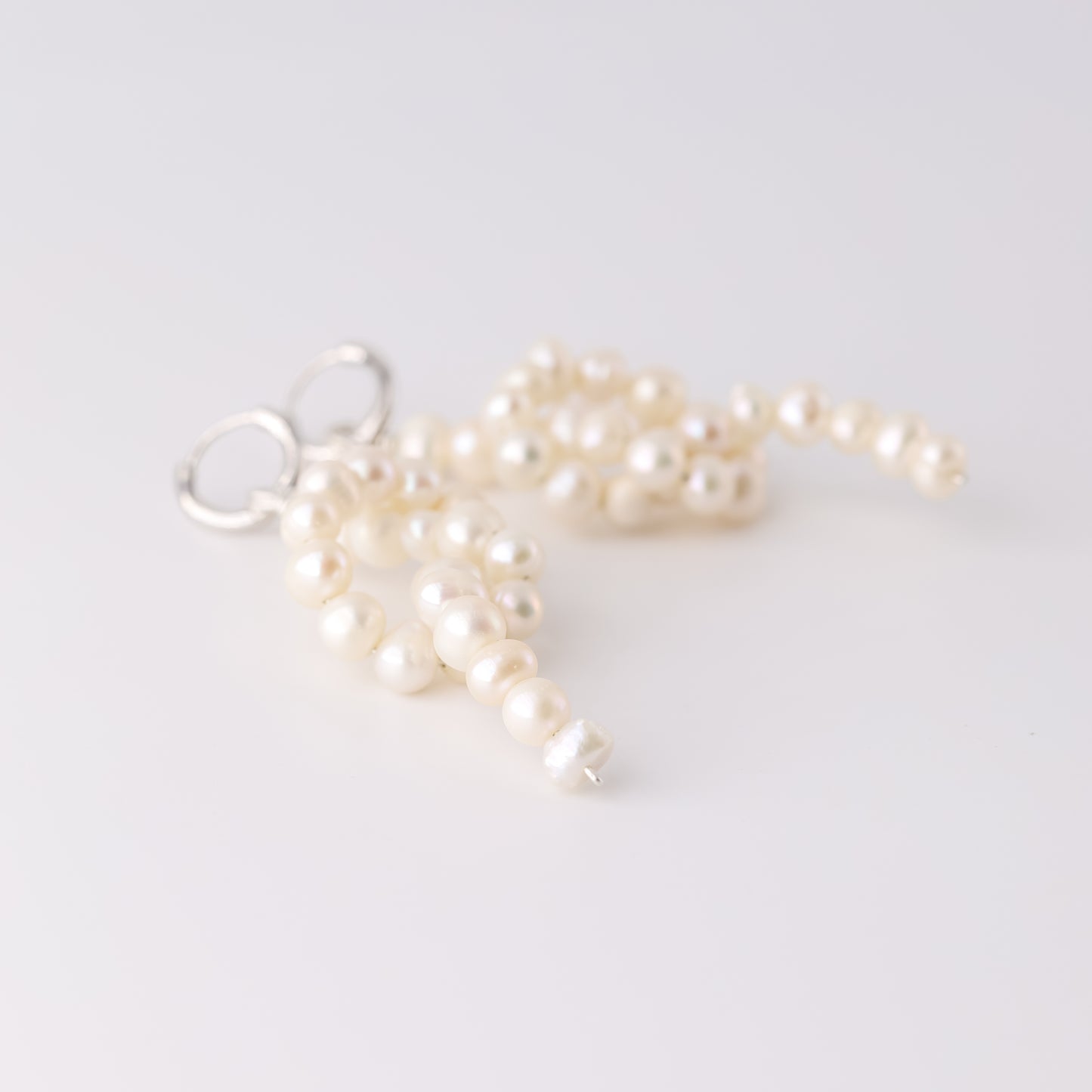 Knot Pearl Earrings • Tie the Knot Gift • Bridesmaid Jewelry • Pearl Hoop Earrings • Bridal Jewelry • Bridesmaid Proposal Gift • BYSDMJEWELS