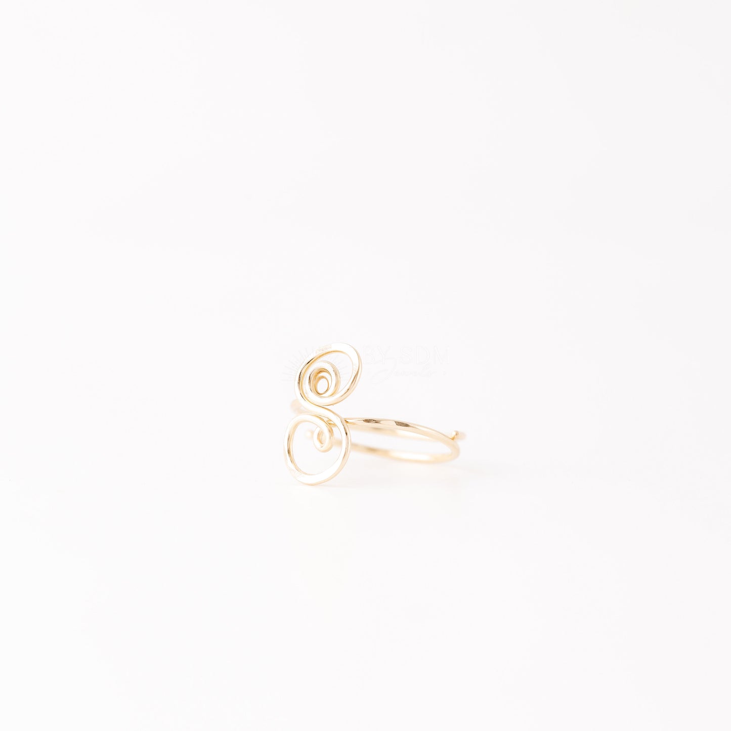 Dainty Initial Ring • Custom Letter Ring in Sterling Silver, Gold & Rose Gold • Uppercase Initial Ring • Bridesmaids Gifts • BYSDMJEWELS