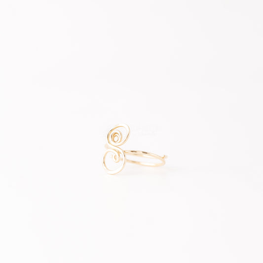 Dainty Initial Ring • Custom Letter Ring in Sterling Silver, Gold & Rose Gold • Uppercase Initial Ring • Bridesmaids Gifts • BYSDMJEWELS