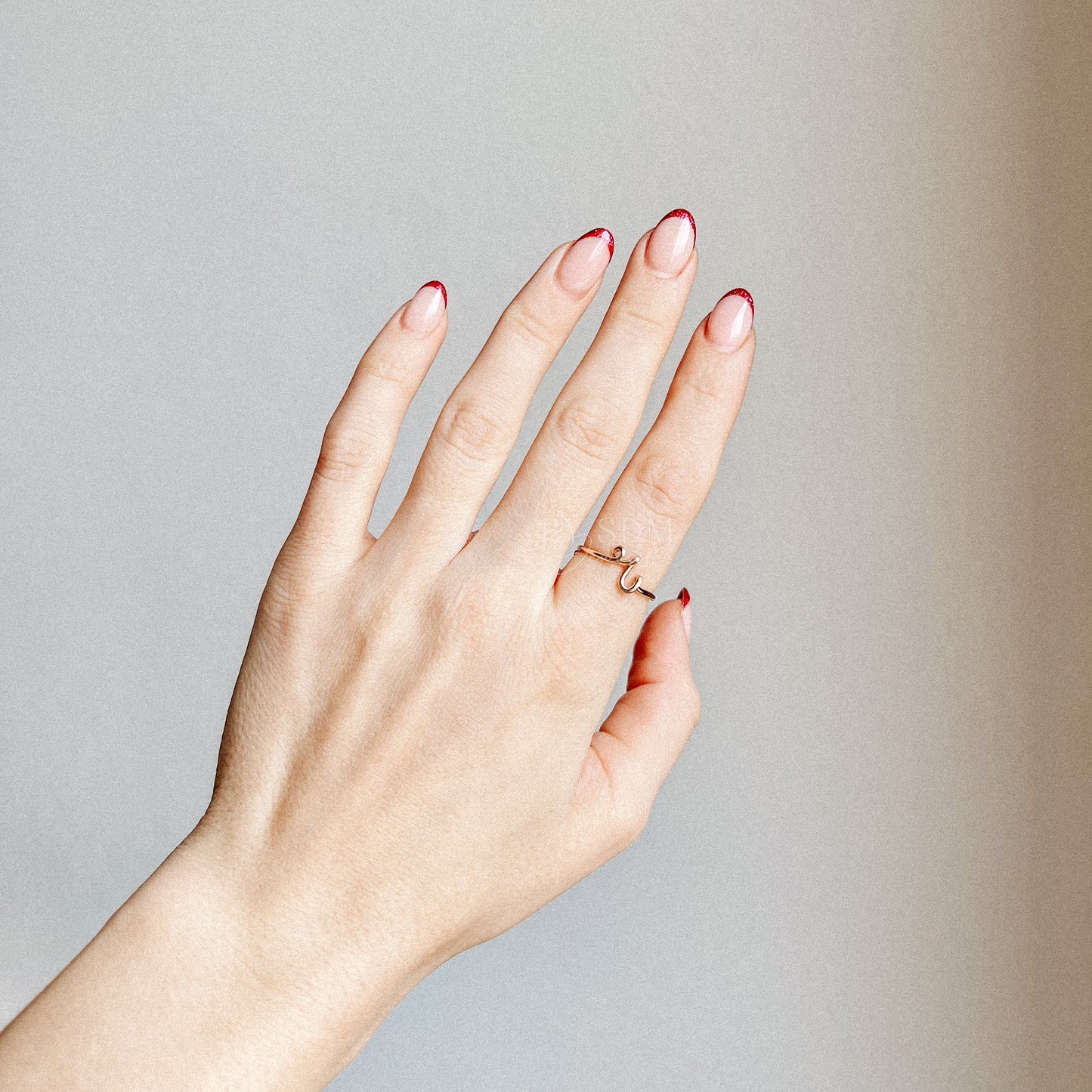 Personalized Letter R Ring • Custom Initial Ring • Ring Initials Name Alphabet • BYSDMJEWELS