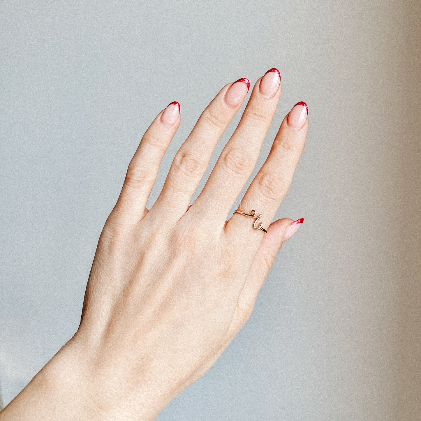 Personalized Letter R Ring • Custom Initial Ring • Ring Initials Name Alphabet • BYSDMJEWELS