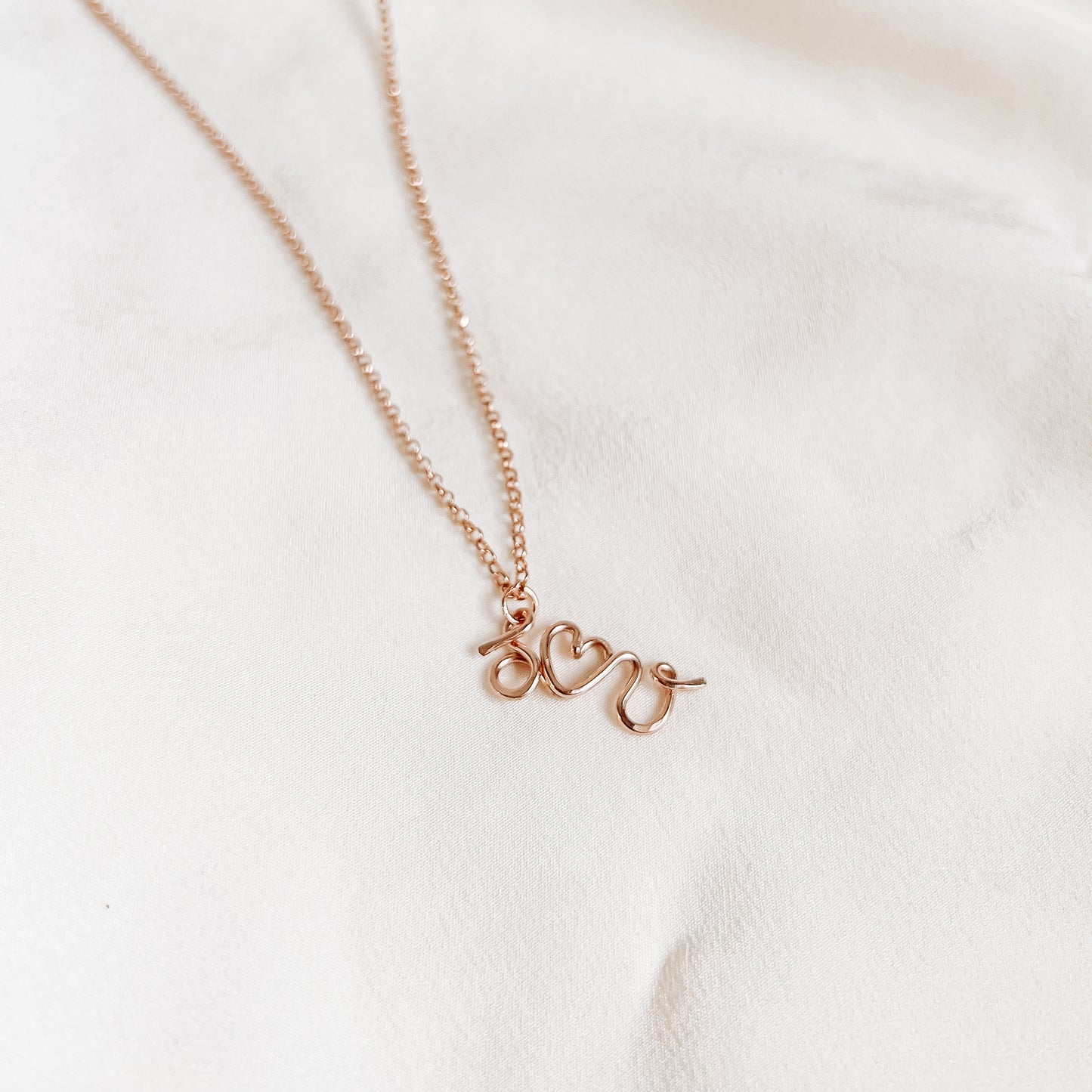 Cursive Name Necklace • Gift for Preteen Girls • Birthday Girl Wirewrapped Jewelry • BYSDMJEWELS