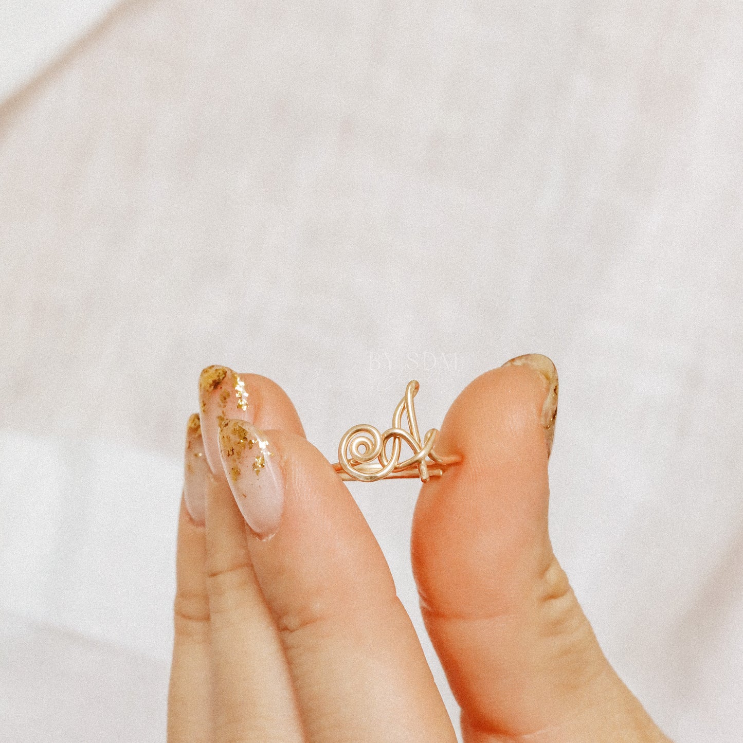 Dainty Initial Ring • Custom Letter Ring in Sterling Silver, Gold & Rose Gold • Uppercase Initial Ring • Bridesmaids Gifts • BYSDMJEWELS