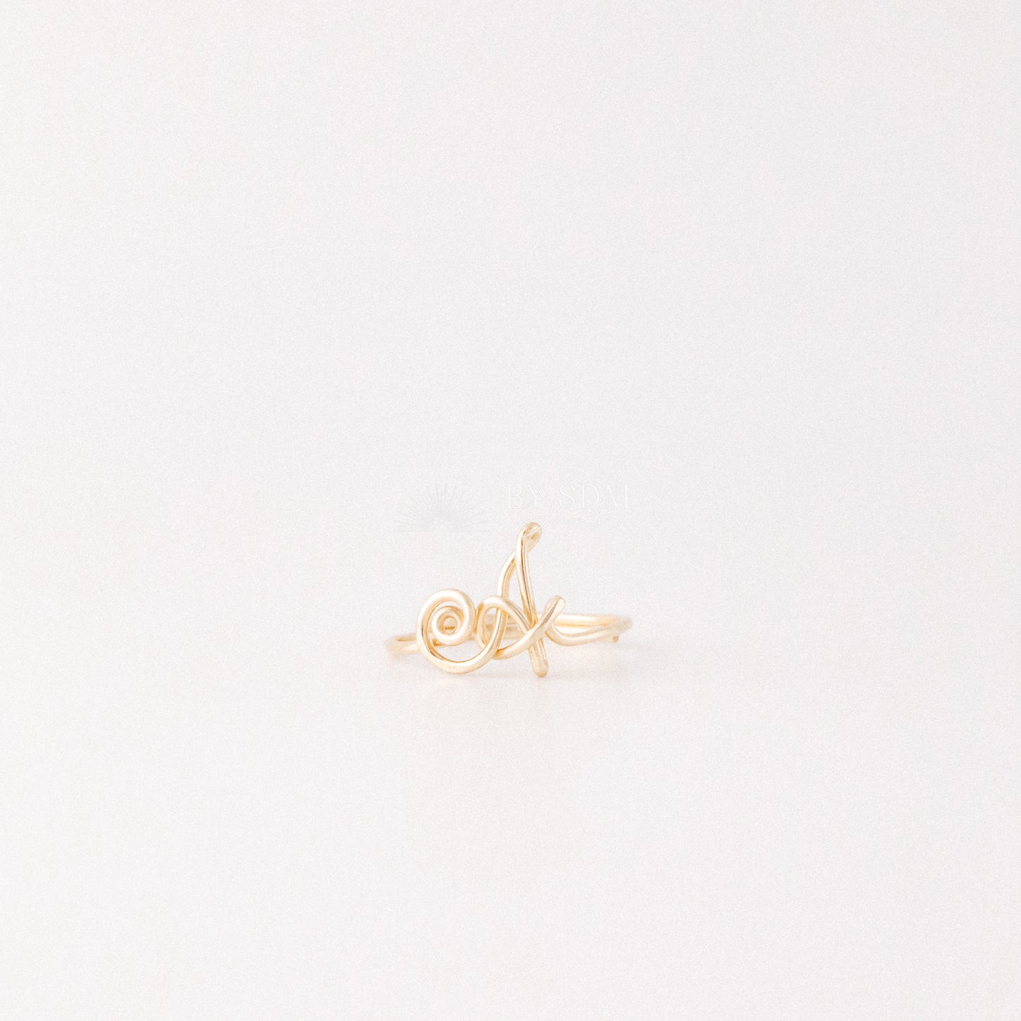Dainty Initial Ring • Custom Letter Ring in Sterling Silver, Gold & Rose Gold • Uppercase Initial Ring • Bridesmaids Gifts • BYSDMJEWELS