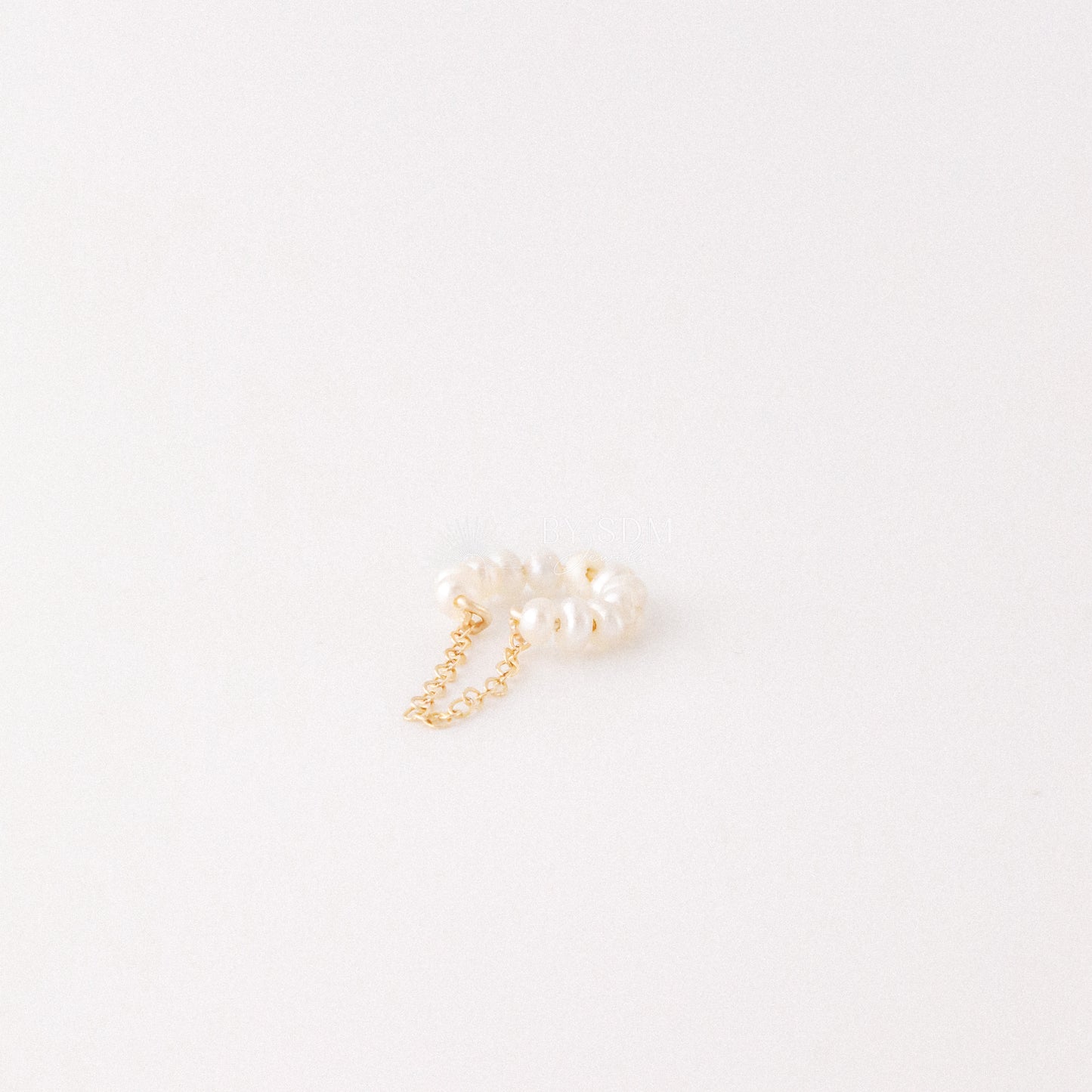 Natural Pearl Ear Cuff • 12k Gold Filled Ear Cuff • Pearl Cuff • Freshwater Ear Cuff • Gold Filled Cuff • No Piercing • BYSDMJEWELS
