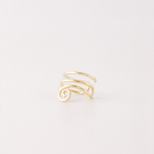 No Piercing Spiral Ear Cuff • Minimalist Ear Cuff • Sterling Silver 925 • 12k Gold Filled • BYSDMJEWELS