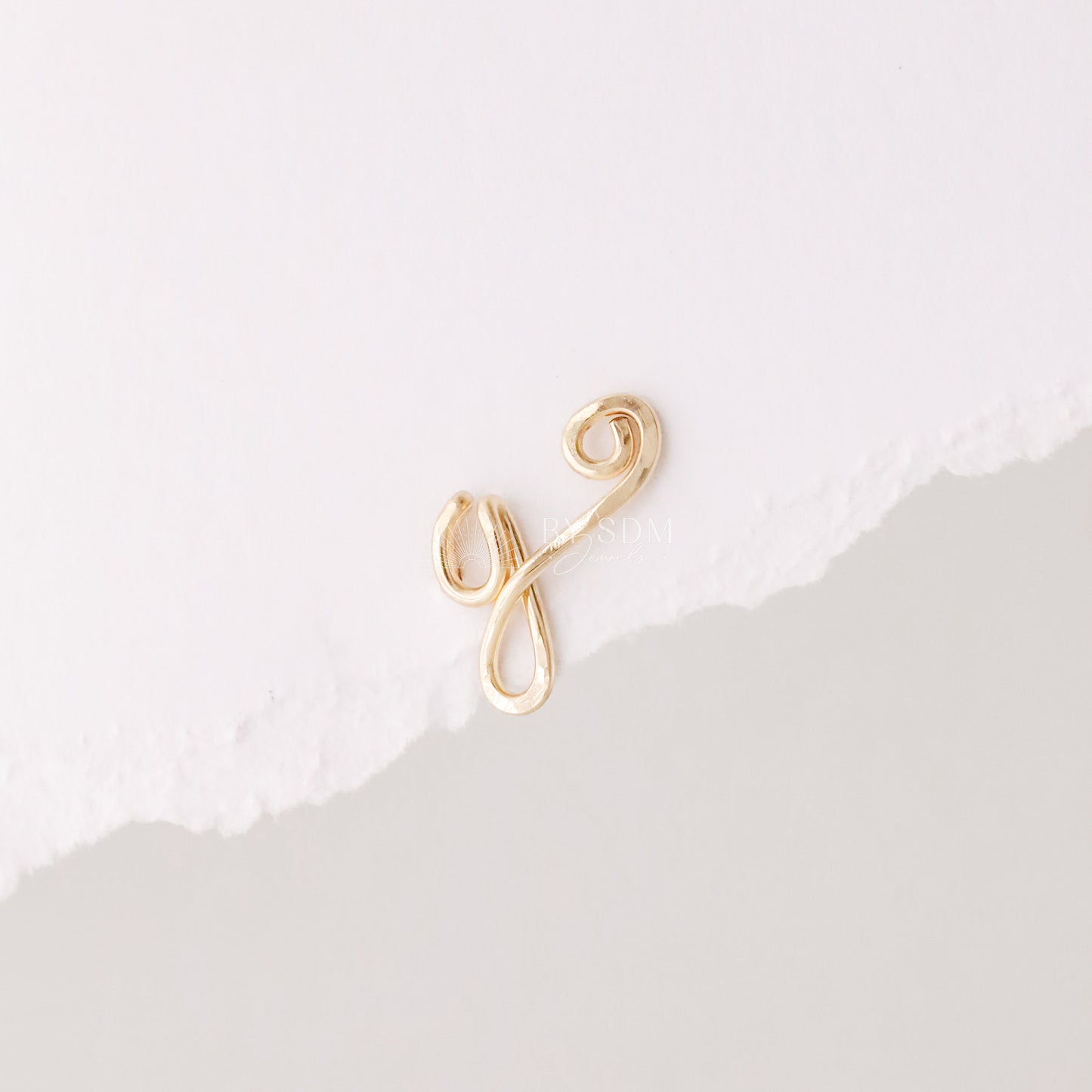 GIFT FOR HER • Dainty Initial Ear Climber Earrings in Sterling Silver, Gold & Rose Gold Filled • Custom Letter Earrings Alphabet Ear Climber