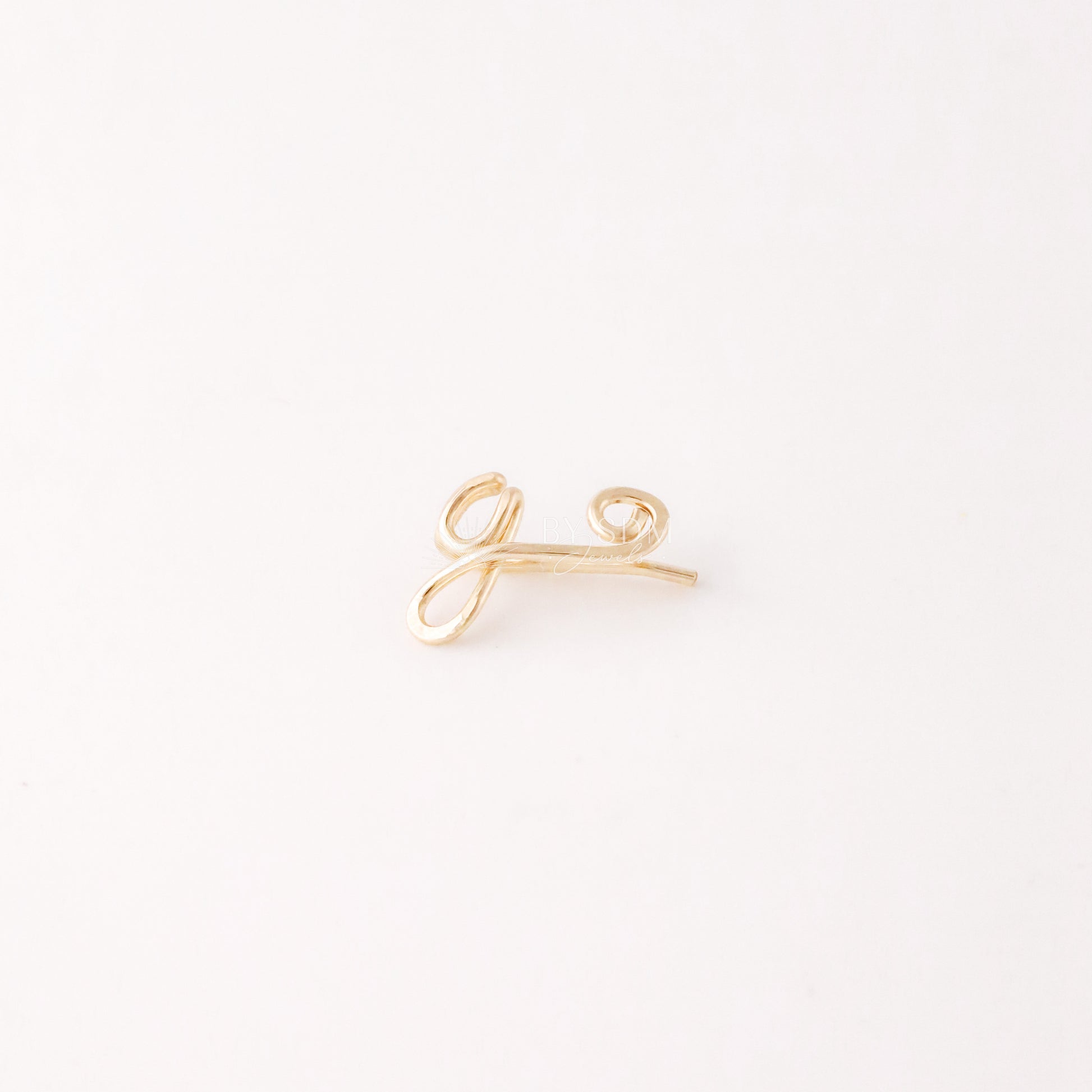 GIFT FOR HER • Dainty Initial Ear Climber Earrings in Sterling Silver, Gold & Rose Gold Filled • Custom Letter Earrings Alphabet Ear Climber
