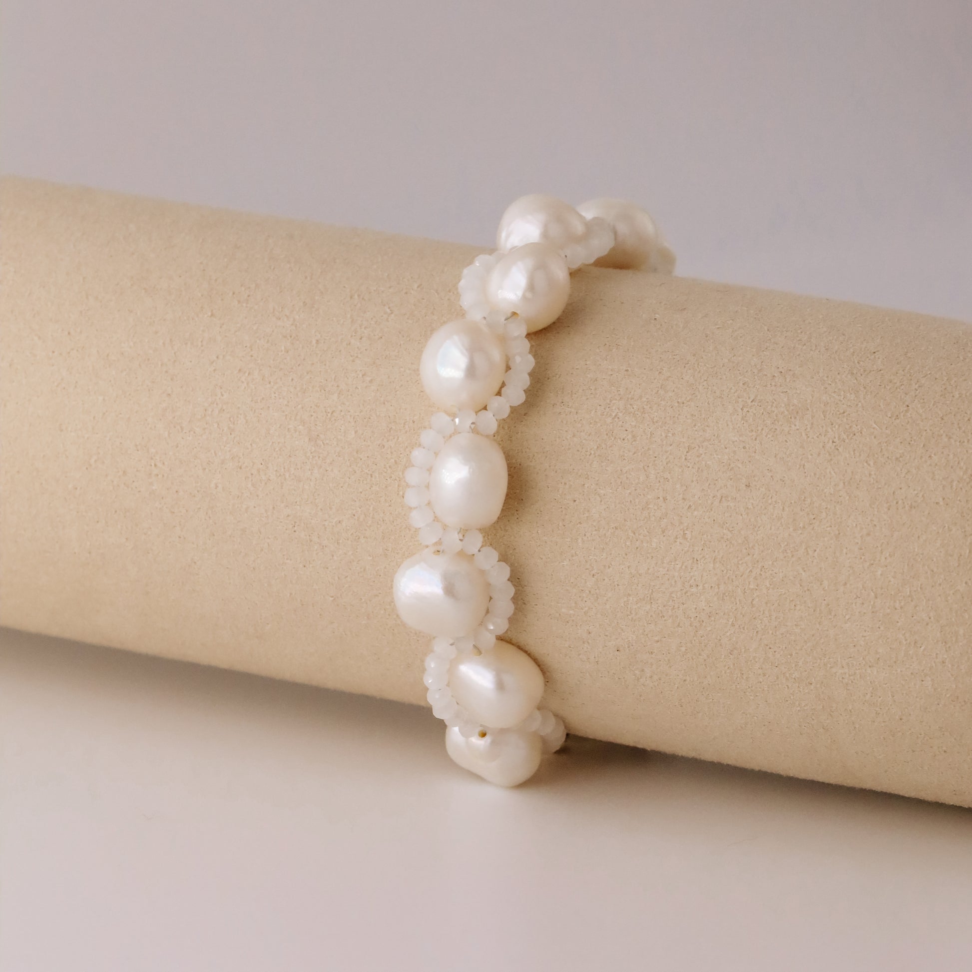 Real Natural Freshwater Pearl Bracelet • Dainty Stainless Steel Bracelet • Pearl Beaded Bracelet Bridesmaid Gift • Valentine's Gift