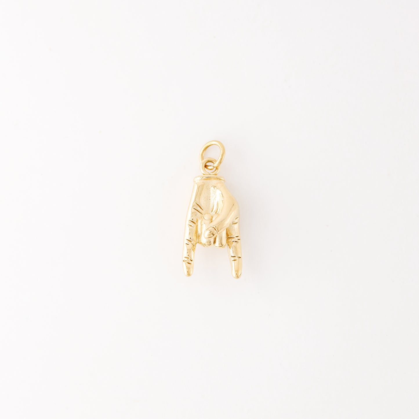 Gold Hand Gesture Charm in Stainless Steel • BYSDMJEWELS