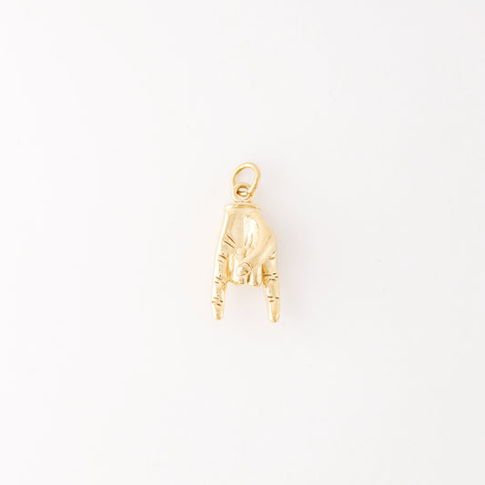 Gold Hand Gesture Charm in Stainless Steel • BYSDMJEWELS