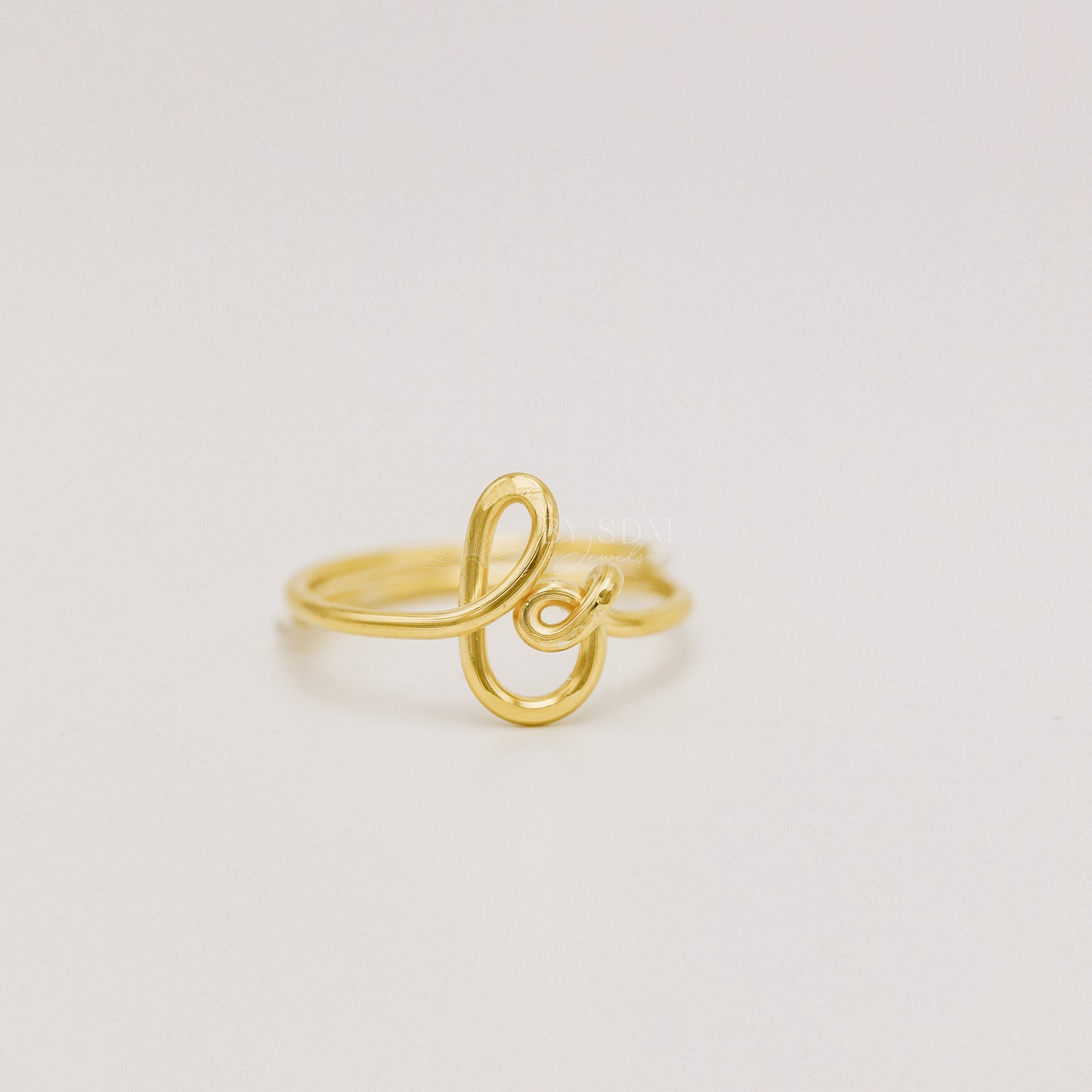 Dainty Initial B Ring • Gold Letter B Ring • Personalized Ring • Initial Name Ring • Adjustable Initial Ring • Bridesmaid Gift • BYSDMJEWELS