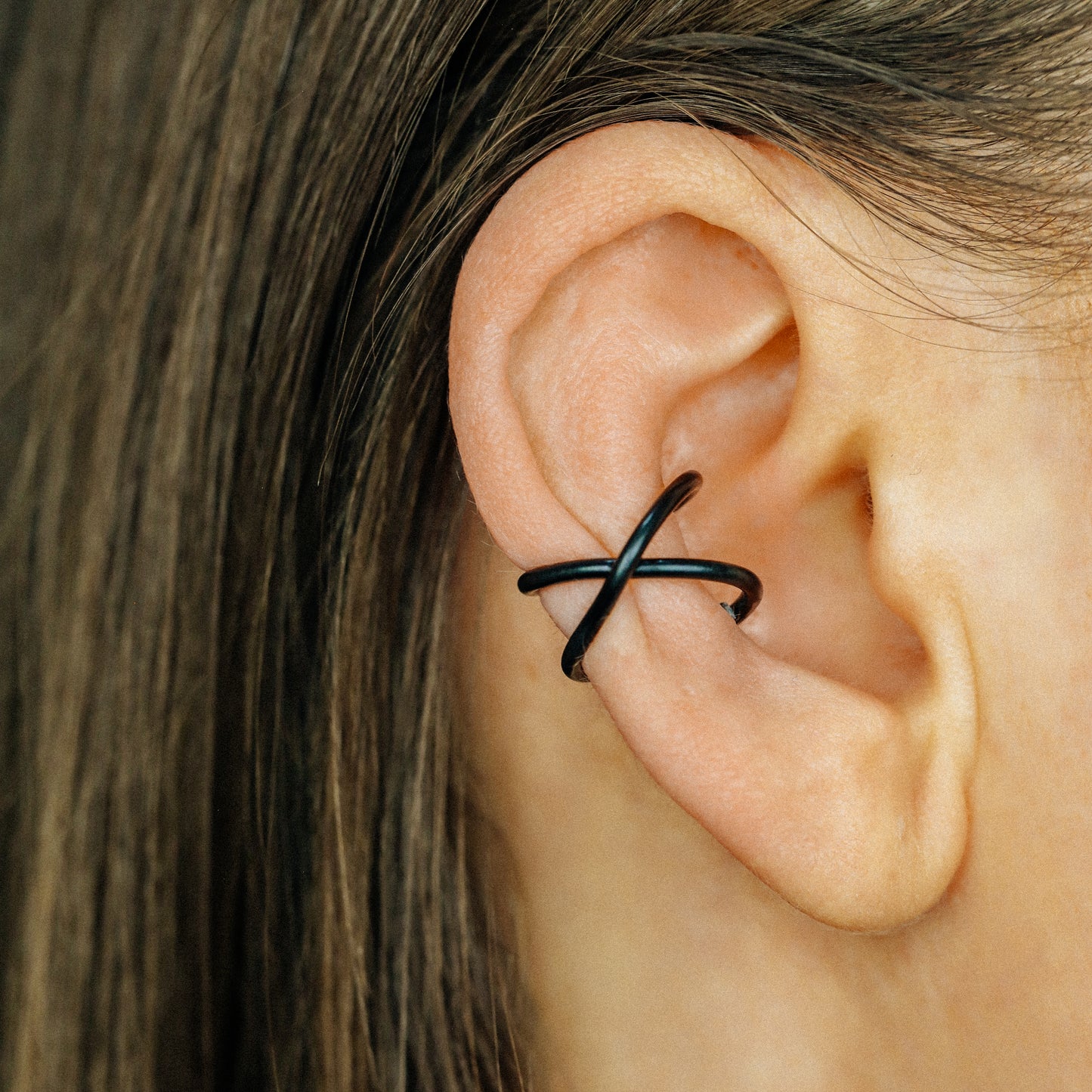Criss Cross Ear Cuff, Gold Ear Cuff Cross, Non Piercing Ear Cuff, Cross Ear Cuff, Dainty Ear Cuff, Minimalist Ear Cuff, Tiny Ear Cuff