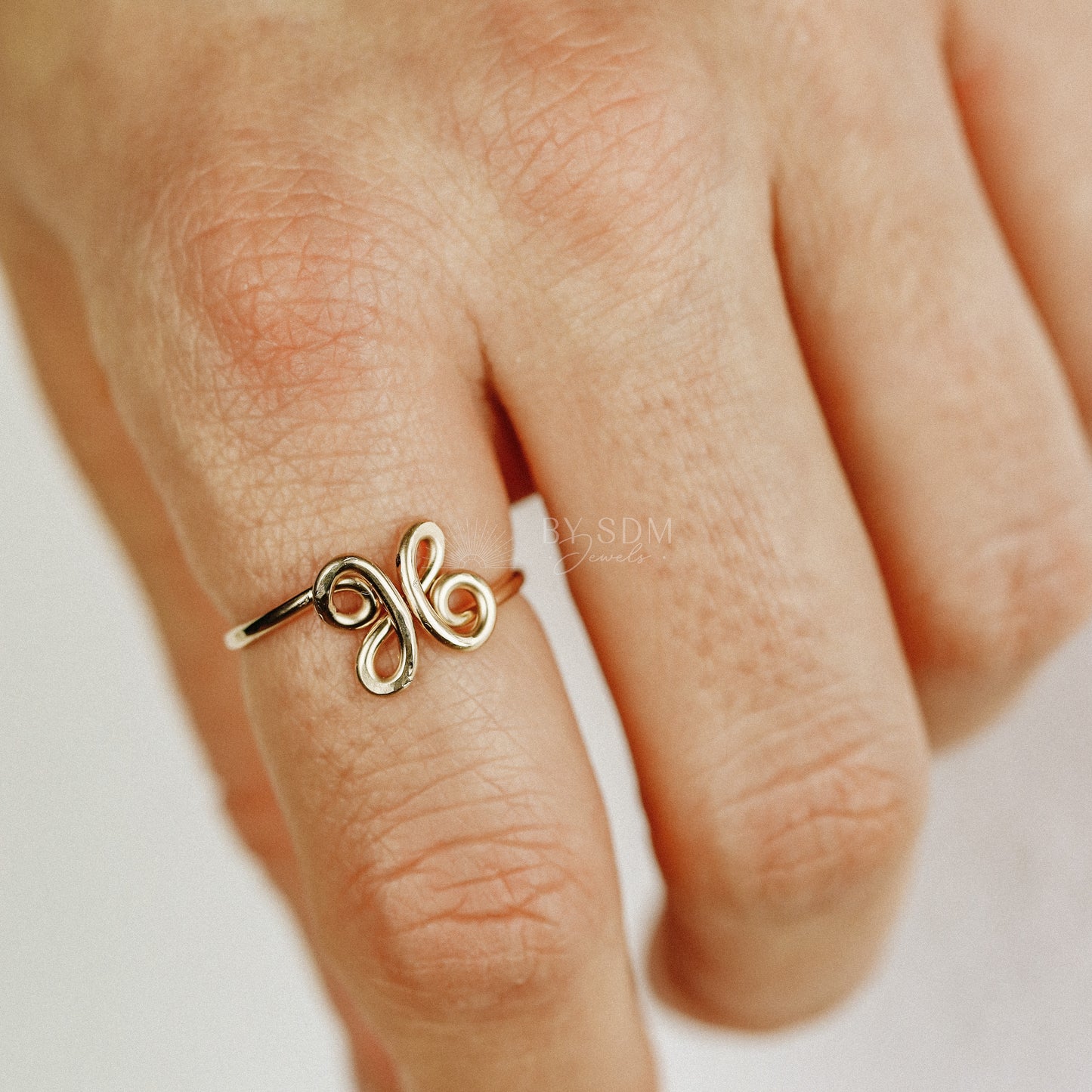 Personalized Initial X Name Ring • Custom Initial Name Ring • BYSDMJEWELS