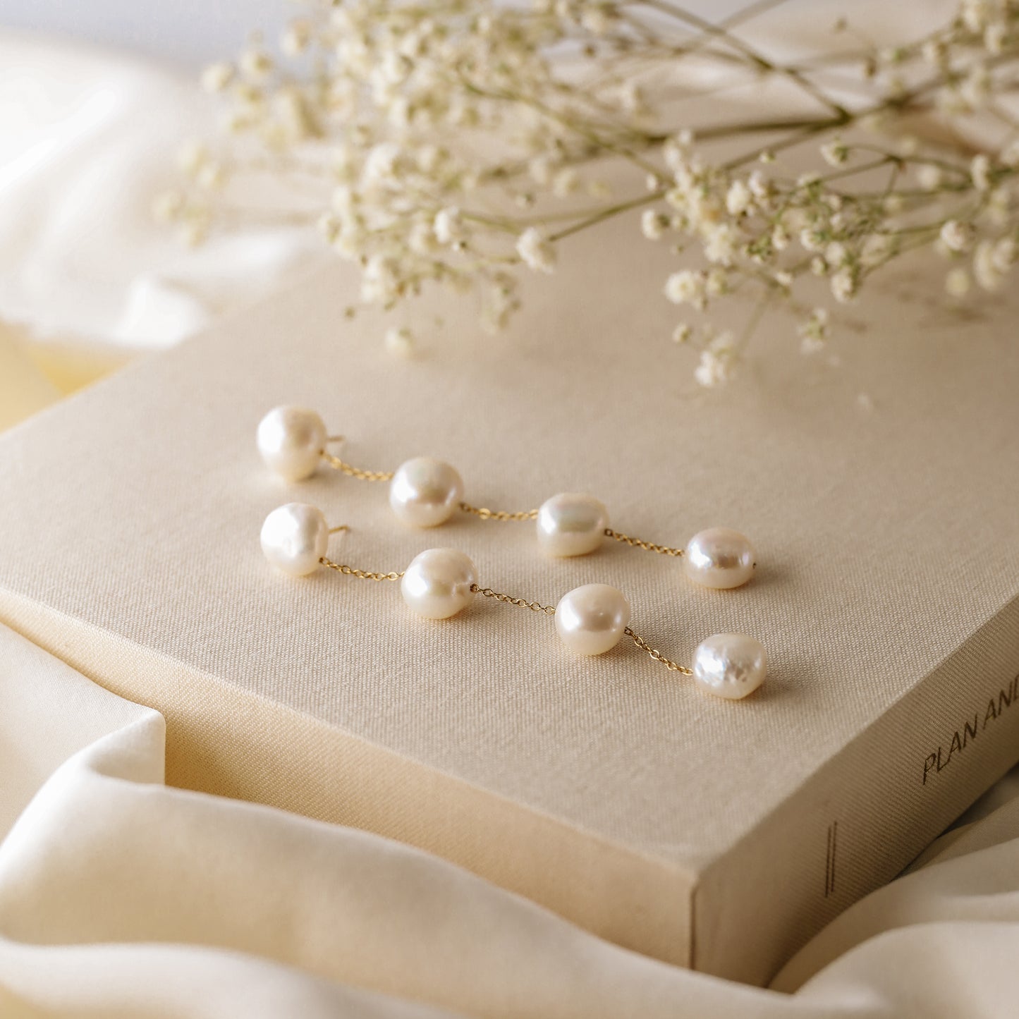 Pearl Earrings Drop Bridal Earrings Pearl Wedding Earrings Long Pearl Earrings Gold Bridal Jewelry Dangle Pearl Earrings Mother's Day Gift
