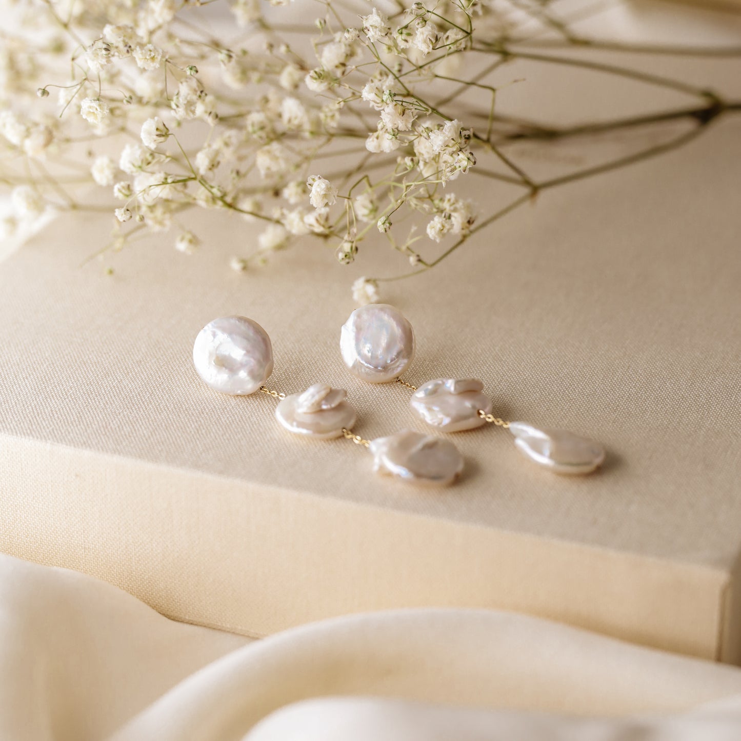 Pearl Earrings Drop Bridal Earrings Pearl Wedding Earrings Long Pearl Earrings Gold Bridal Jewelry Dangle Pearl Earrings Mother's Day Gift