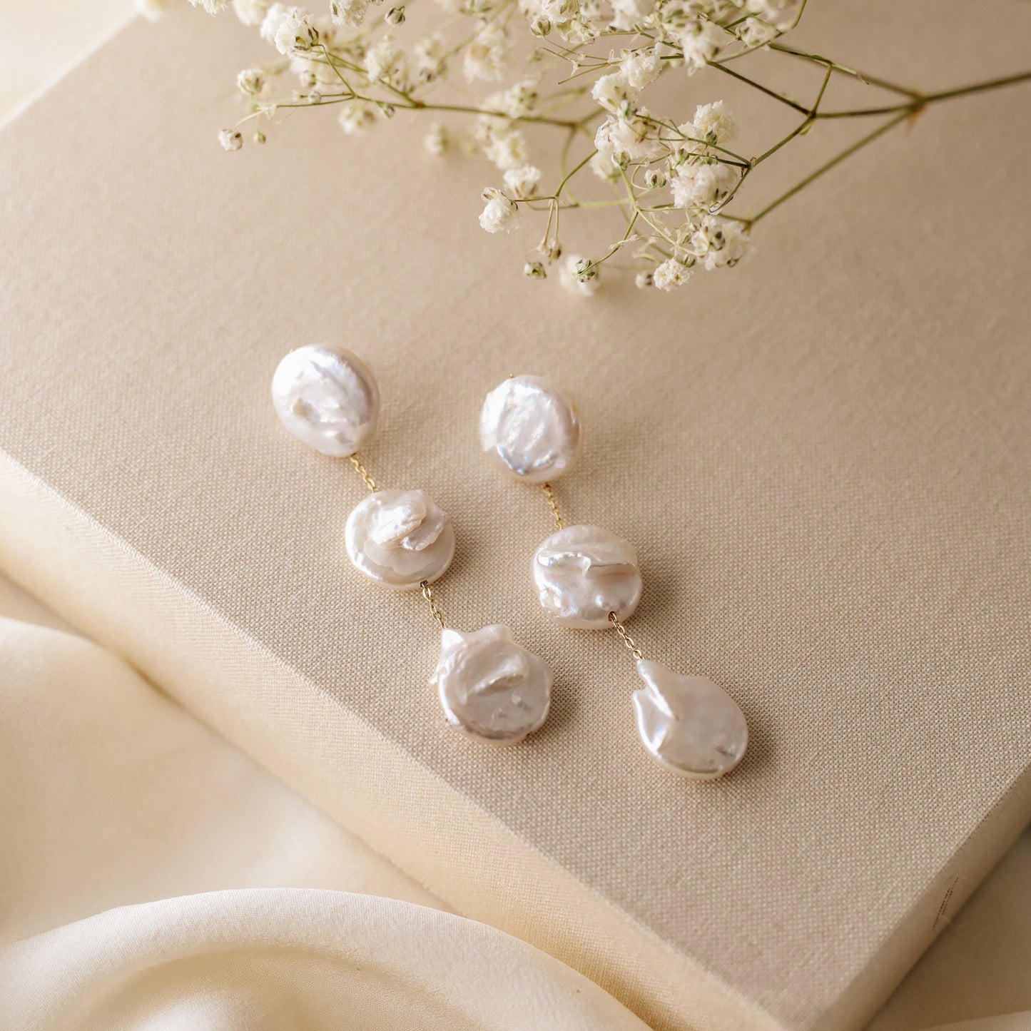 Pearl Earrings Drop Bridal Earrings Pearl Wedding Earrings Long Pearl Earrings Gold Bridal Jewelry Dangle Pearl Earrings Mother's Day Gift