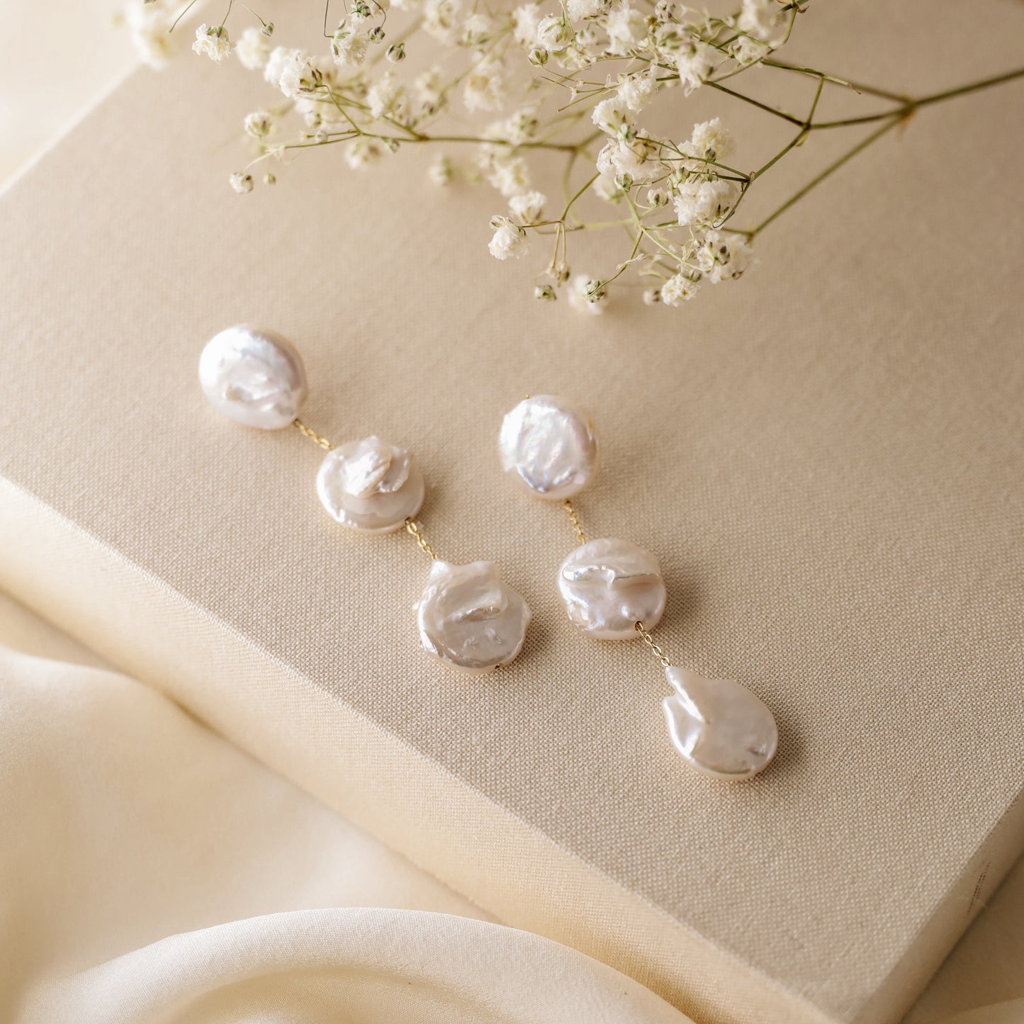 Pearl Earrings Drop Bridal Earrings Pearl Wedding Earrings Long Pearl Earrings Gold Bridal Jewelry Dangle Pearl Earrings Mother's Day Gift