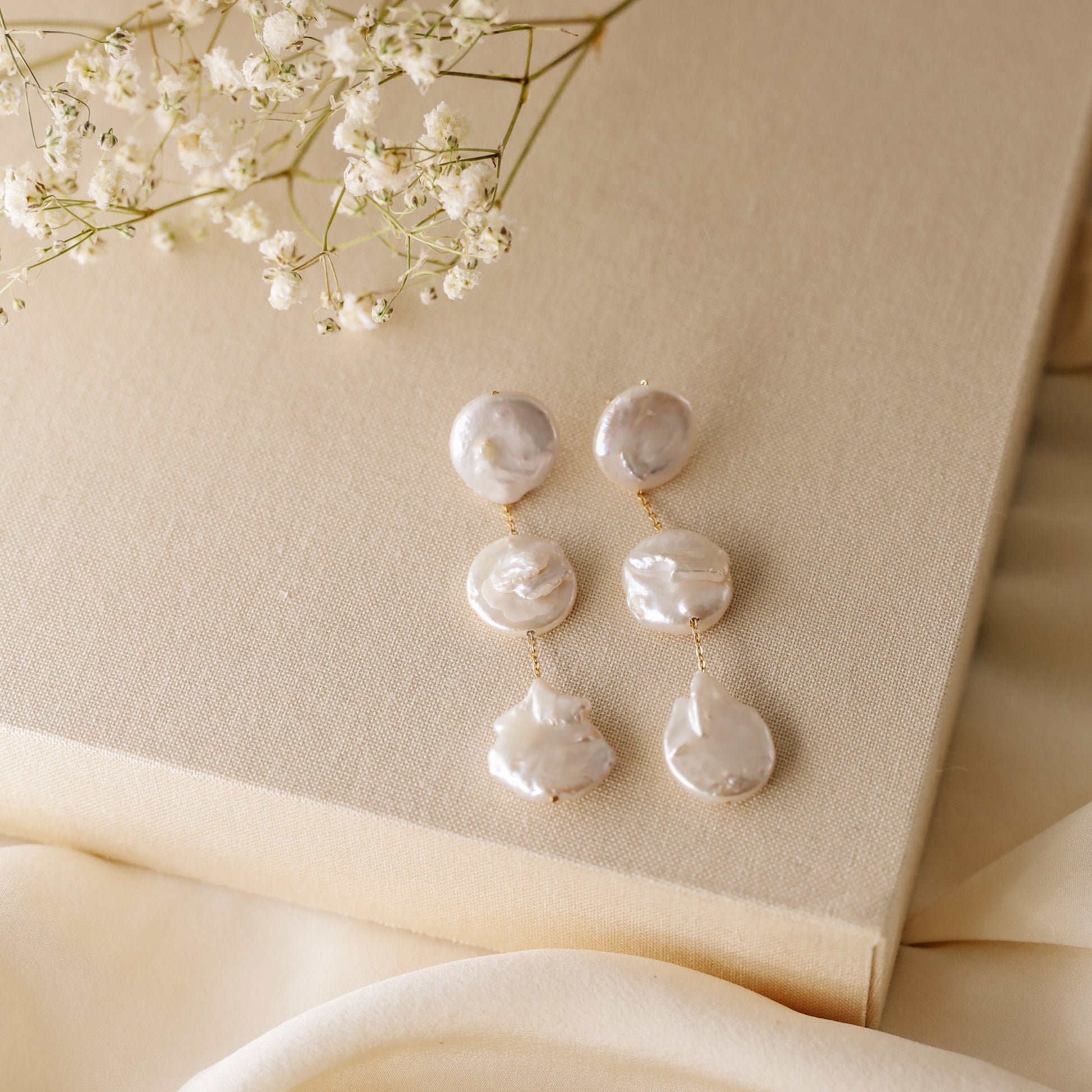 Pearl Earrings Drop Bridal Earrings Pearl Wedding Earrings Long Pearl Earrings Gold Bridal Jewelry Dangle Pearl Earrings Mother's Day Gift