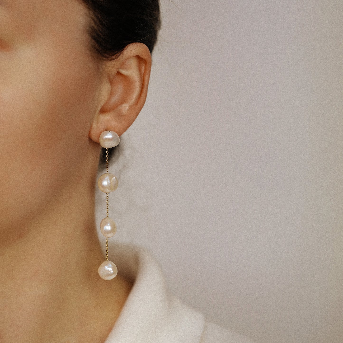 Pearl Earrings Drop Bridal Earrings Pearl Wedding Earrings Long Pearl Earrings Gold Bridal Jewelry Dangle Pearl Earrings Mother's Day Gift