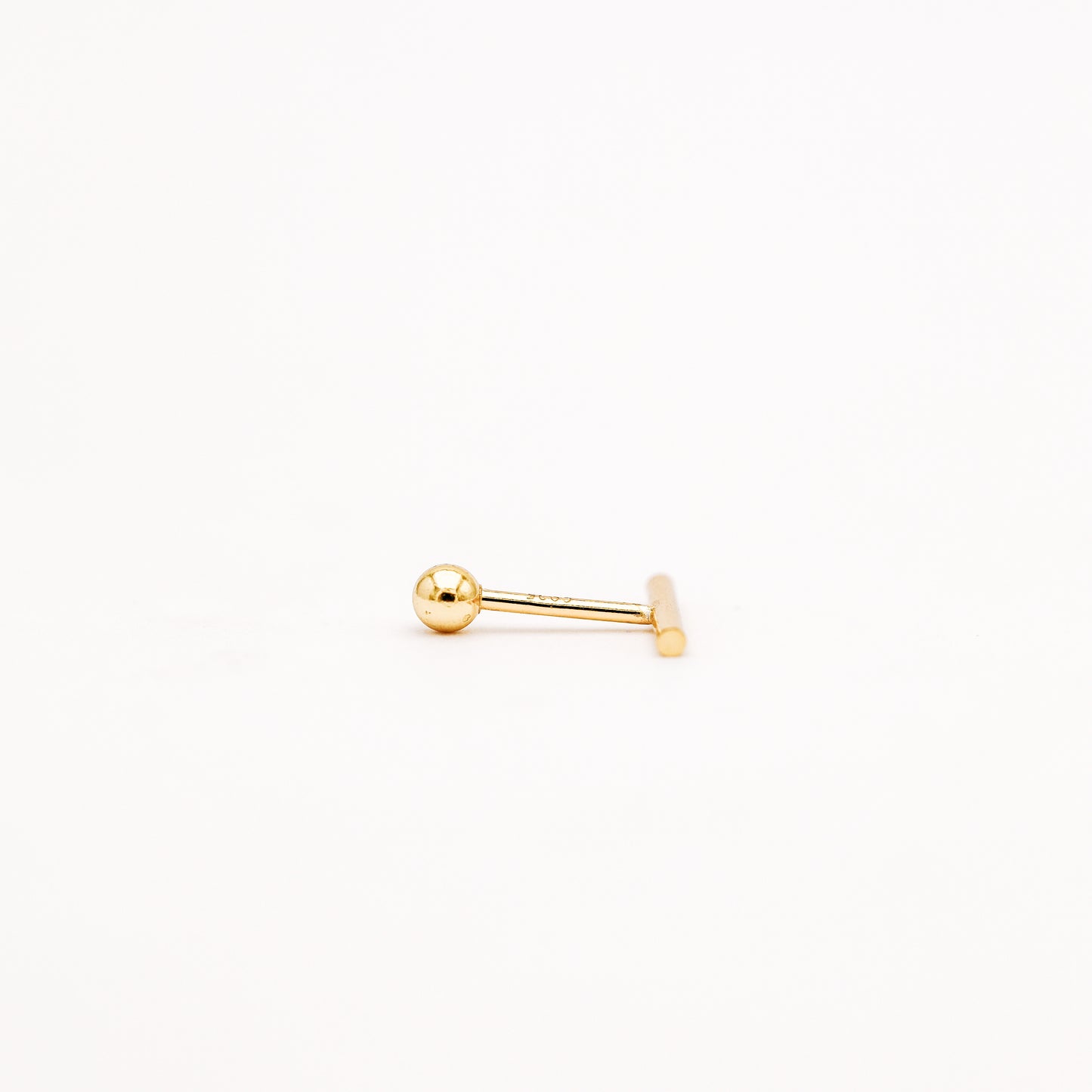 Bar Screw Back Earrings • Stick Piercing Earrings • Gold • Silver