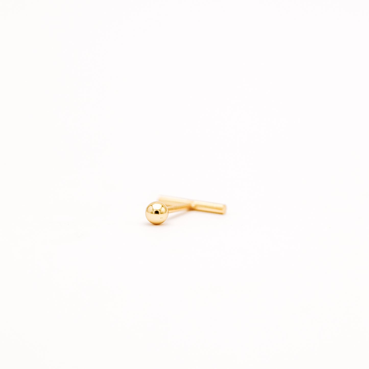 Bar Screw Back Earrings • Stick Piercing Earrings • Gold • Silver