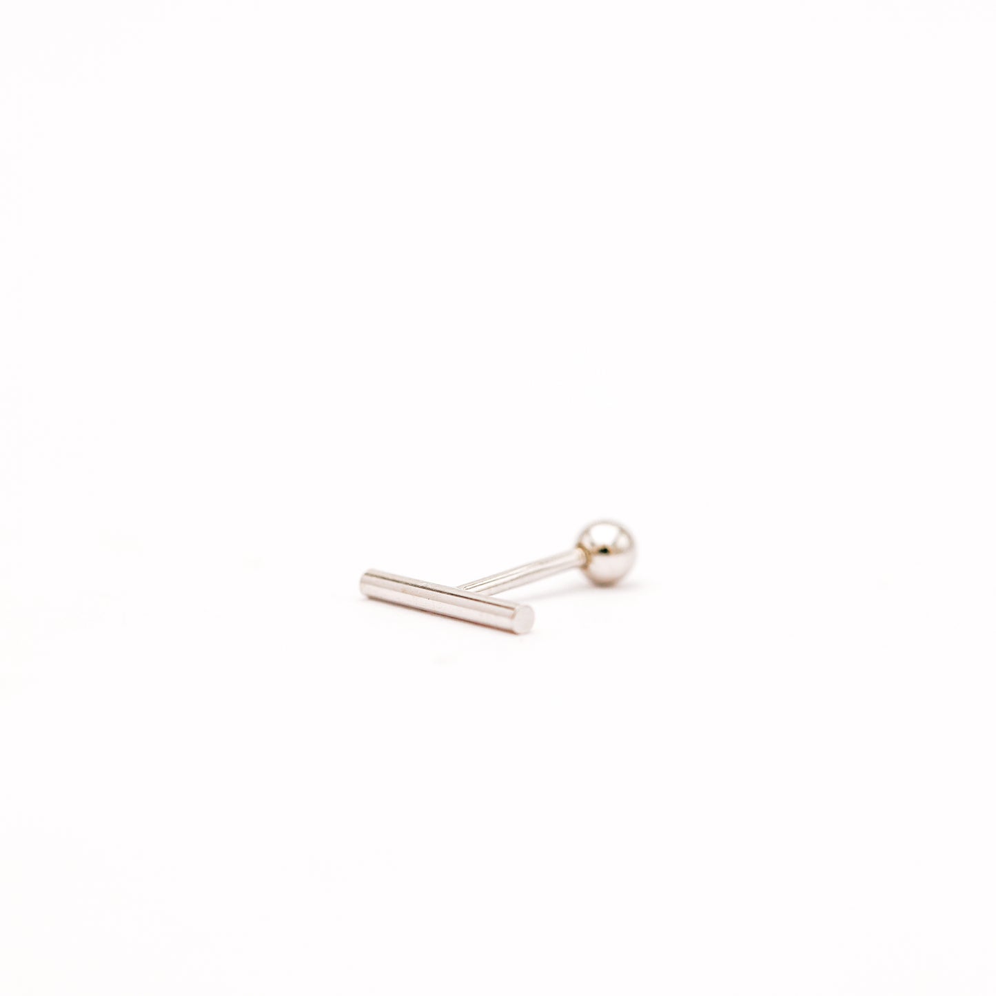 Bar Screw Back Earrings • Stick Piercing Earrings • Gold • Silver