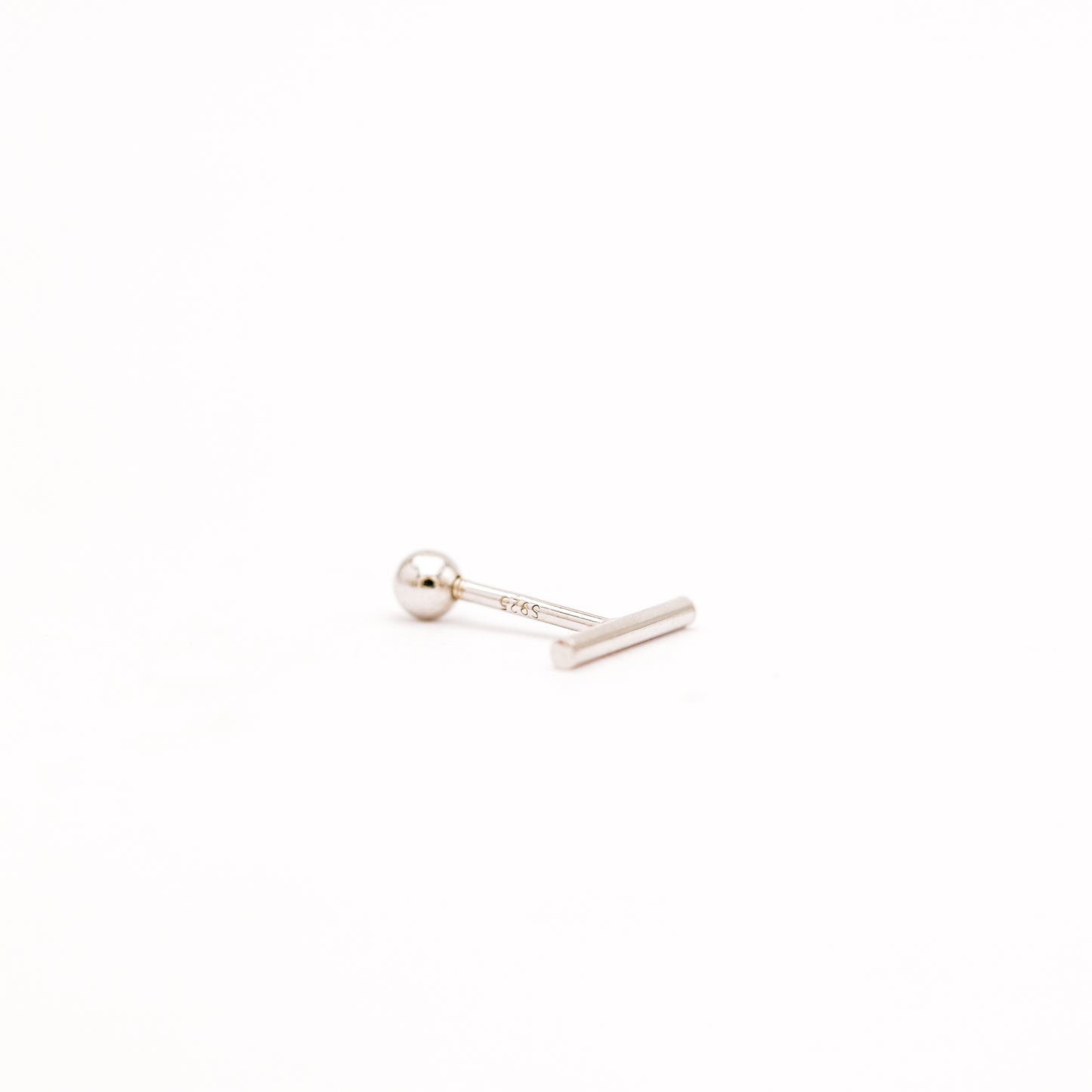 Bar Screw Back Earrings • Stick Piercing Earrings • Gold • Silver