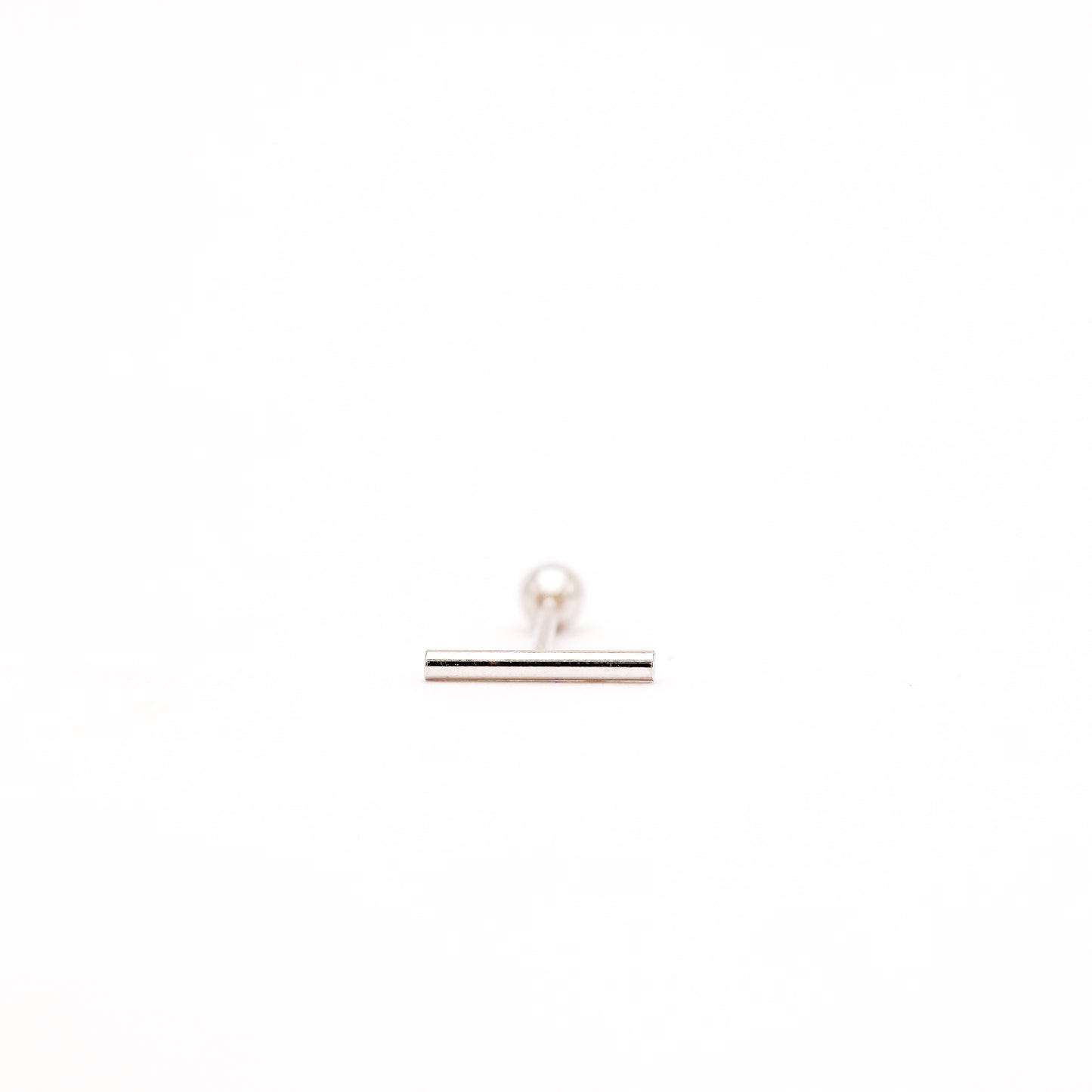Bar Screw Back Earrings • Stick Piercing Earrings • Gold • Silver