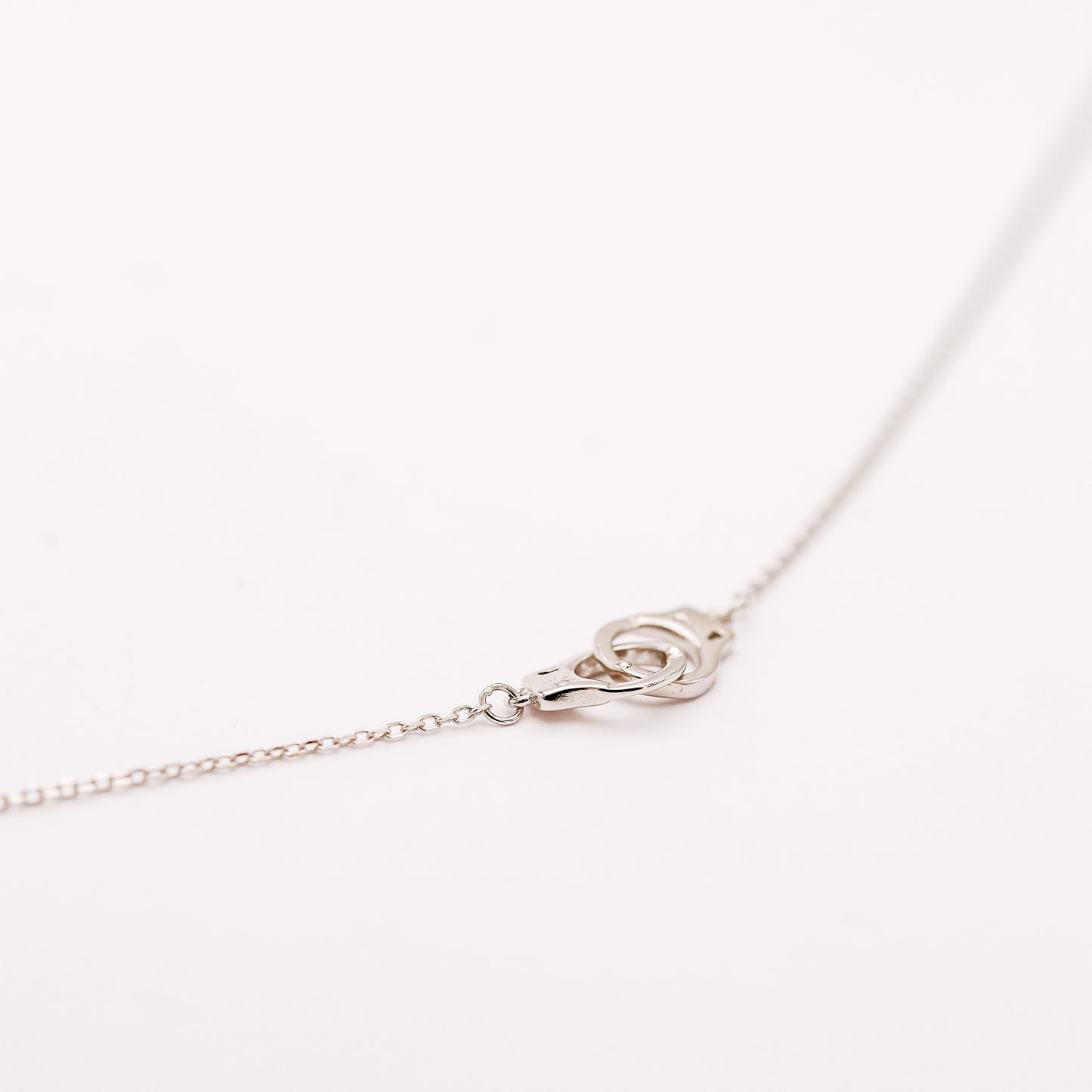 Freedom Handcuff Necklace • Dainty Eternity Necklace • Sterling Silver • BYSDMJEWELS