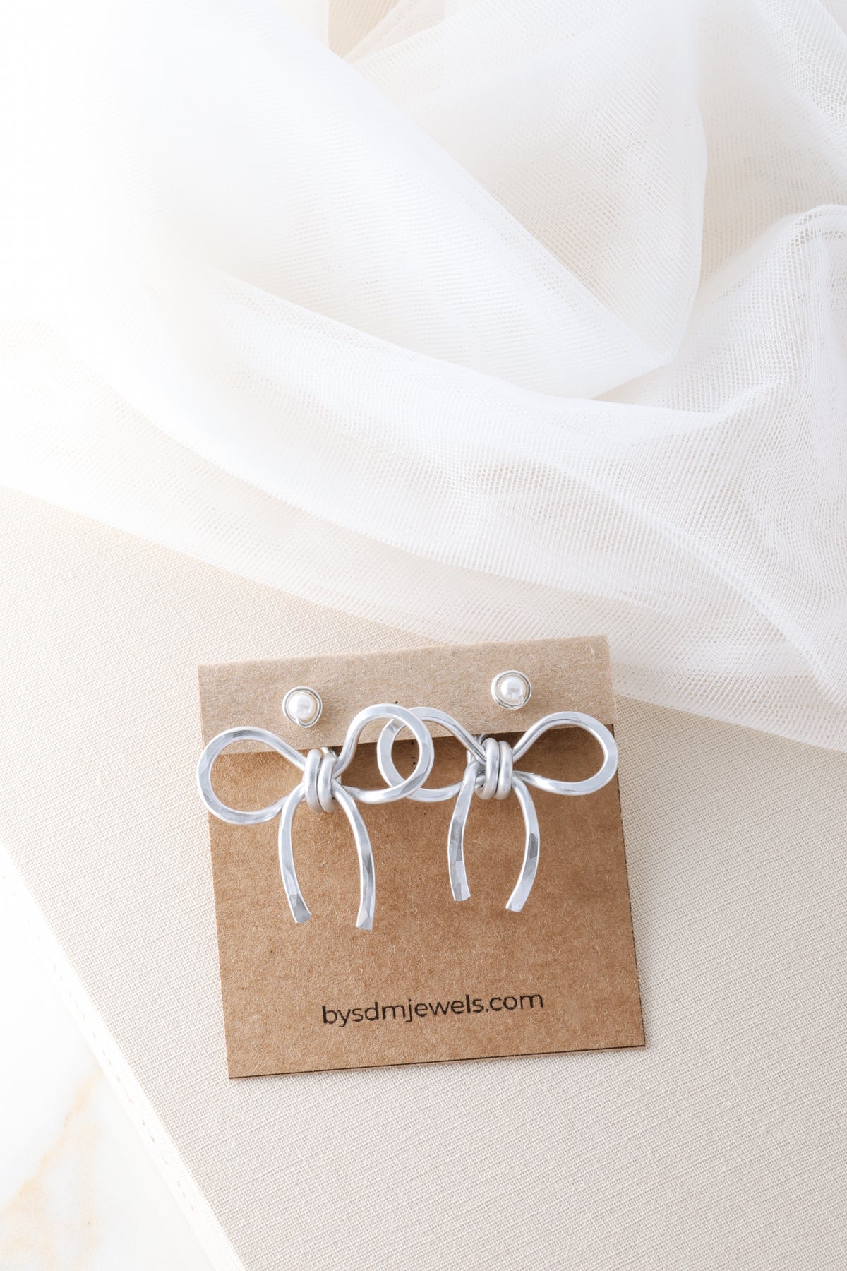 Bow Earring Jackets - BySDM Jewels - Handmade Jewelry - Unique - Mix & Match - lightweight - statement