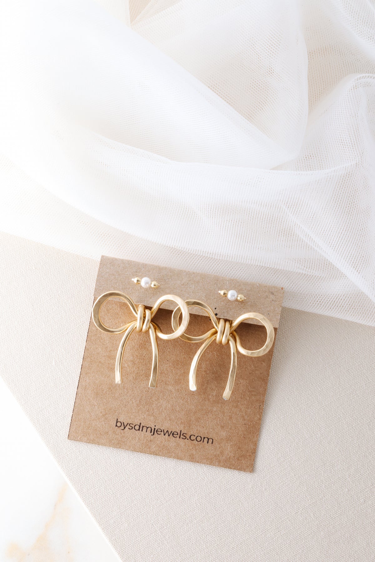 Bow Earring Jackets - BySDM Jewels - Handmade Jewelry - Unique - Mix & Match - lightweight - statement