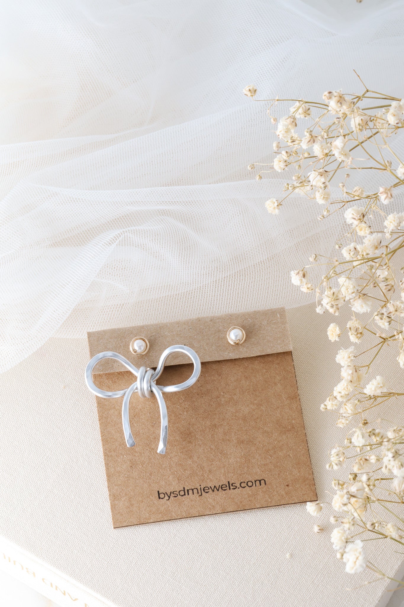 Bow Earring Jackets - BySDM Jewels - Handmade Jewelry - Unique - Mix & Match - lightweight - statement