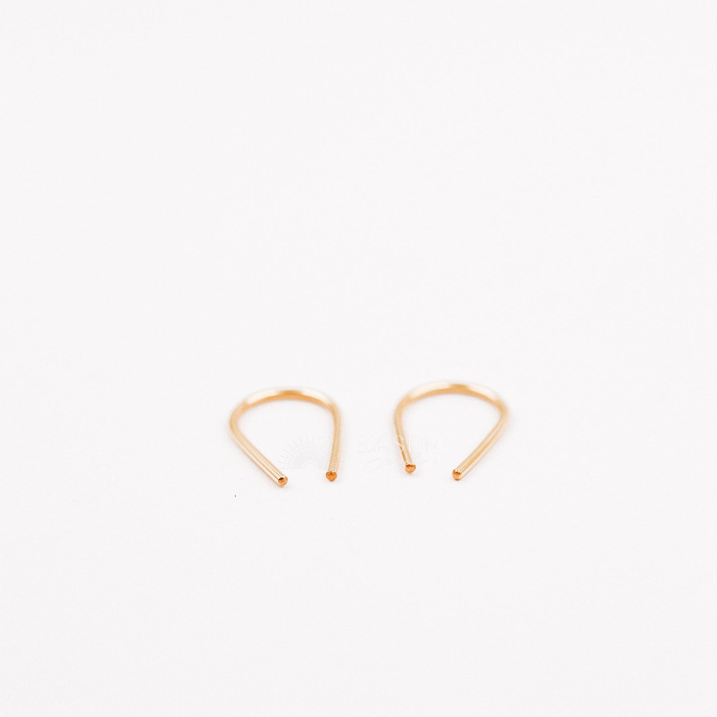 Gold Arc Earrings • Gold Filled Earrings • Gold U Earrings • Minimalist Earrings • Dainty Earrings • Open Hoop Earrings • Silver Earrings