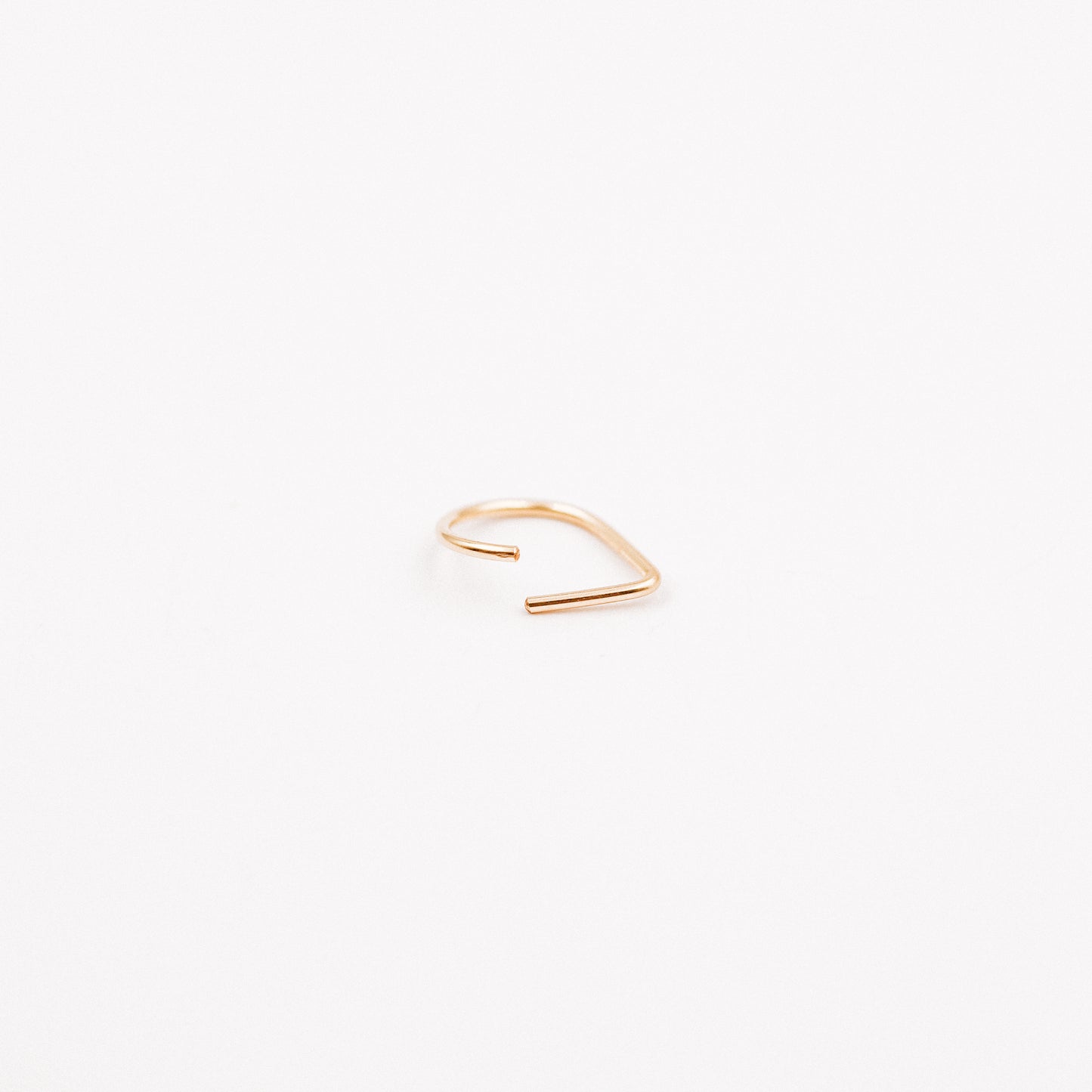 Teardrop Septum Ring • Chevron Septum Ring • 16ga 18ga 20ga 8mm or 10mm • Endless Nose Ring • Septum Triangle Piercing • BYSDMJEWELS