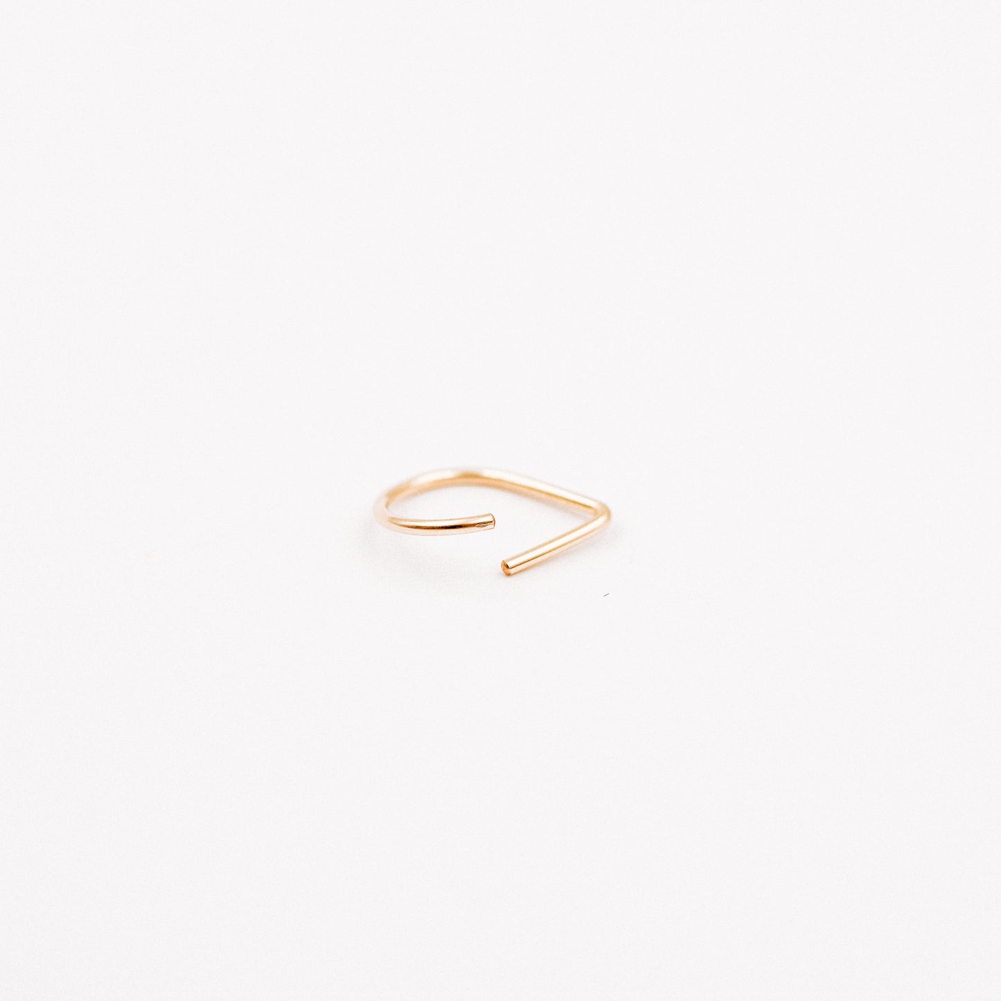 Teardrop Septum Ring • Chevron Septum Ring • 16ga 18ga 20ga 8mm or 10mm • Endless Nose Ring • Septum Triangle Piercing • BYSDMJEWELS