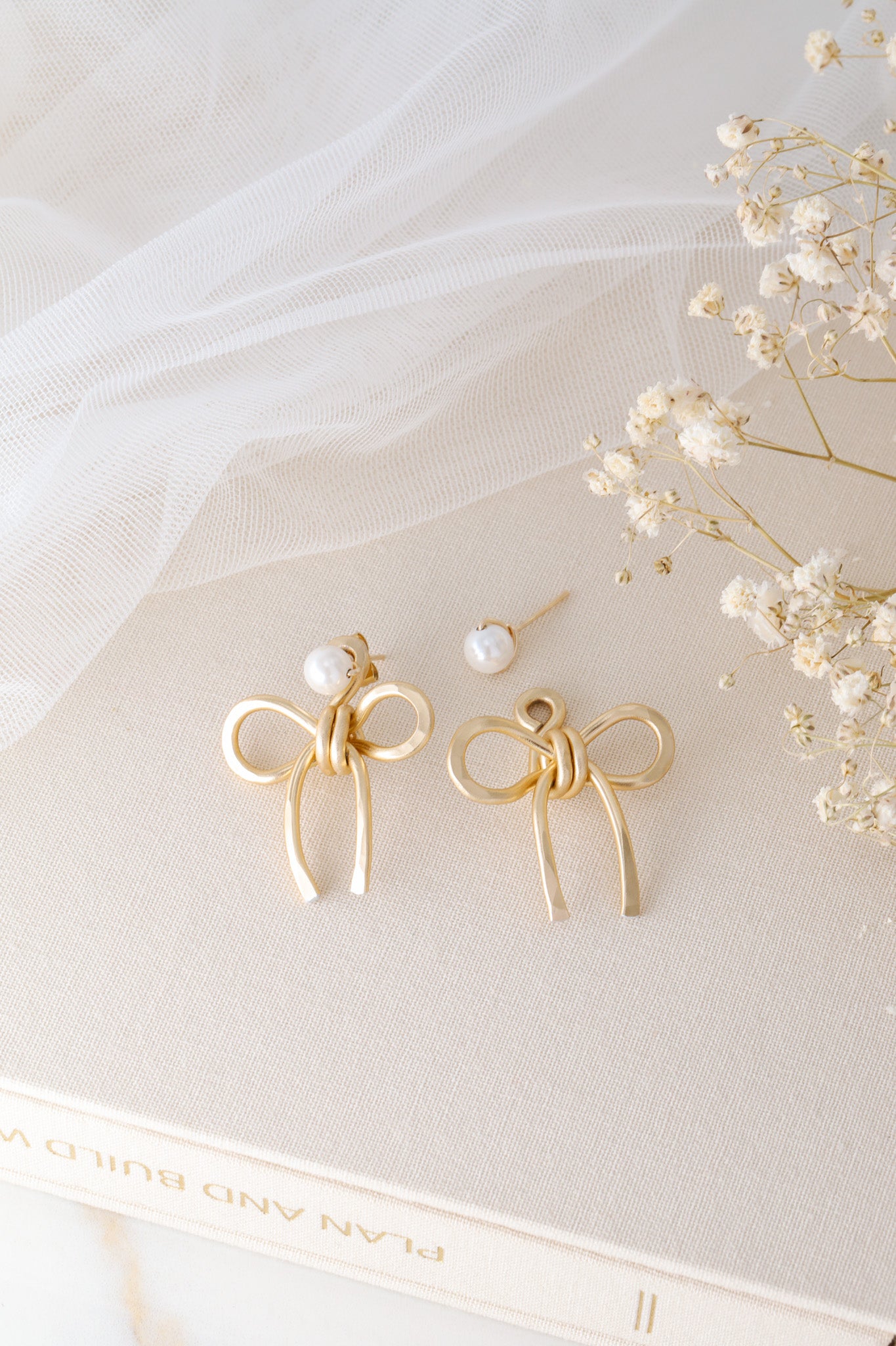 Bow Earring Jackets – Sterling Silver Studs, Lightweight Statement Jewelry