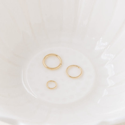 Diamond Cut Helix Hoop - Tiny Cartilage Earring - Endless Ring Hoops