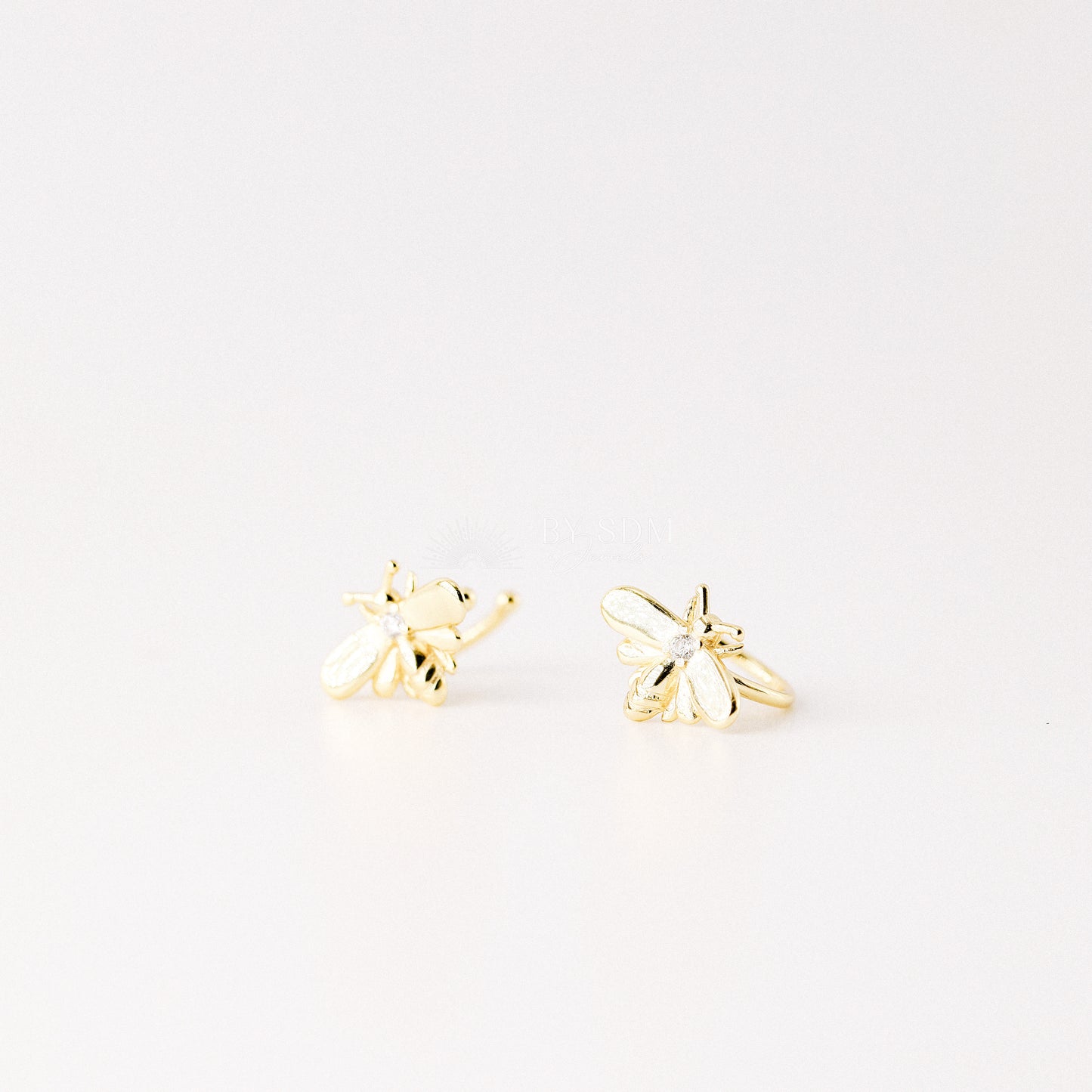 Gold Bee Ear Cuff • Honey Bee Earrings • BYSDMJEWELS