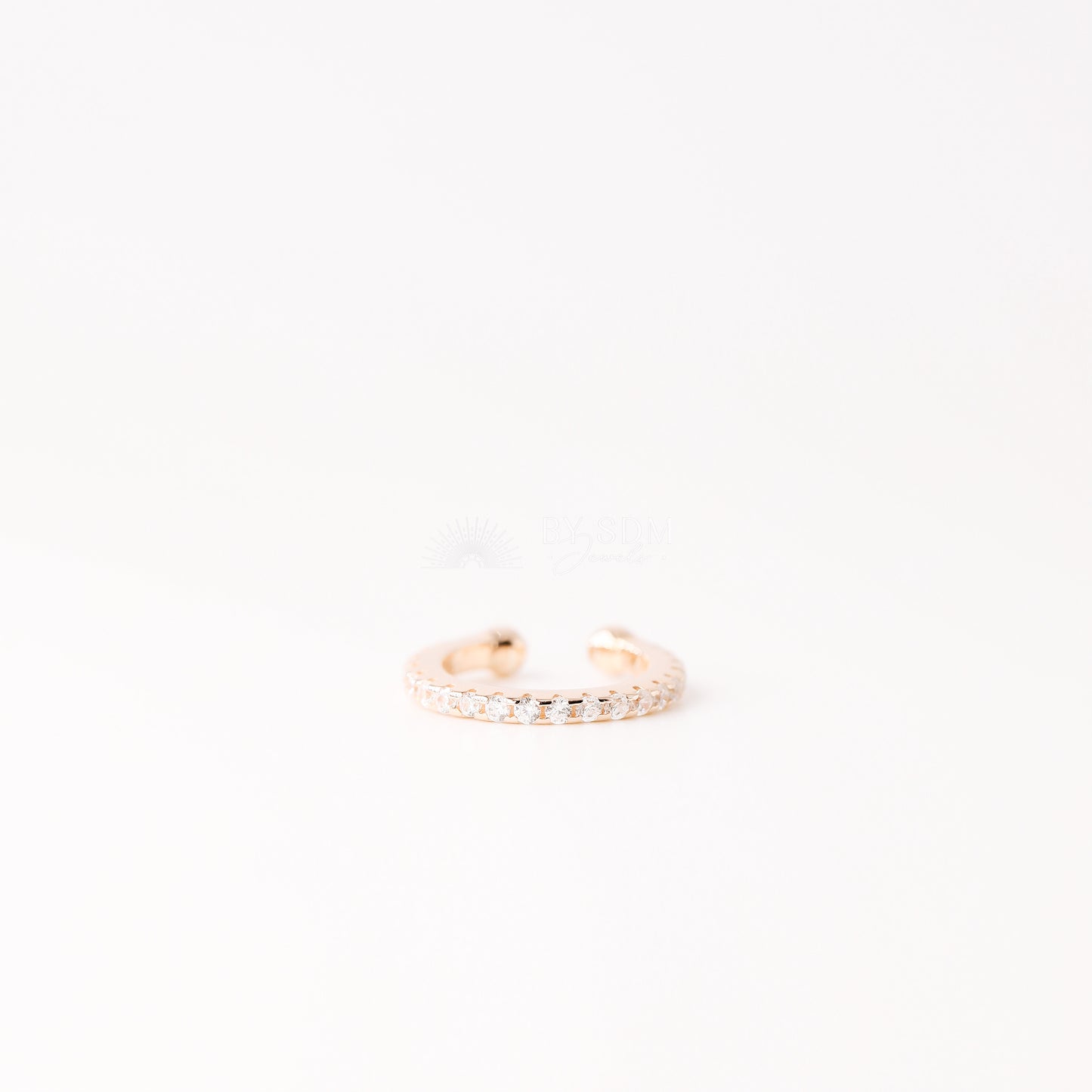 CZ Stone Ear Cuff • No Piercing is Needed • Gold, Silver, Rose Gold • BYSDMJEWELS