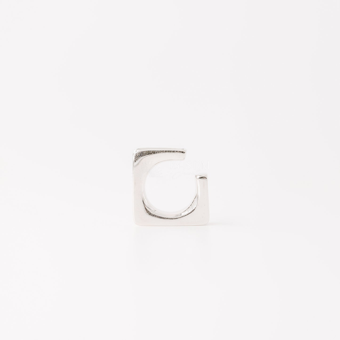 Square Large Band Ear Cuff • No Piercing is Needed • Gold, Silver