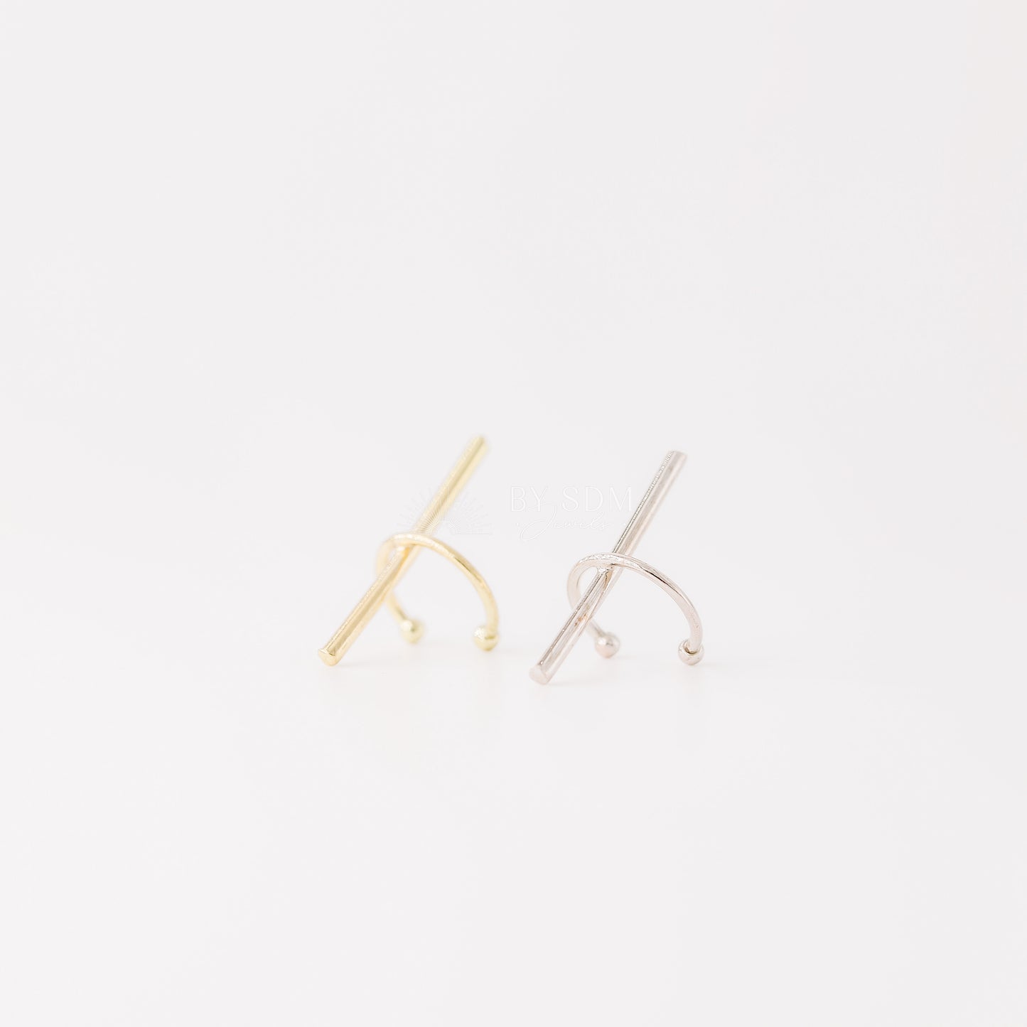 Gold Ear Cuff • Cartilage Ear Bar • No Pierce Ear Cuff • Ear Climber Bar • Cartilage Ear Cuff • Silver Ear Bar • Conch Minimalist Ear Cuff