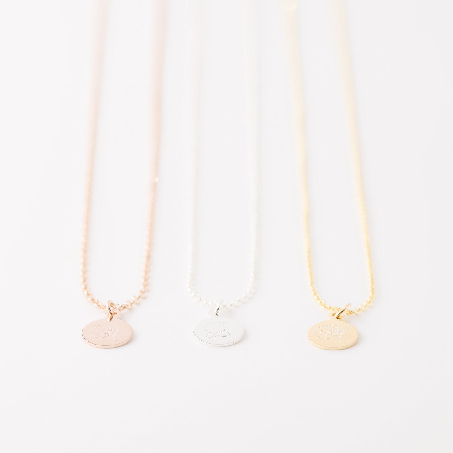 Personalized Sterling Silver Tag Name Necklace: Custom Initial Charm