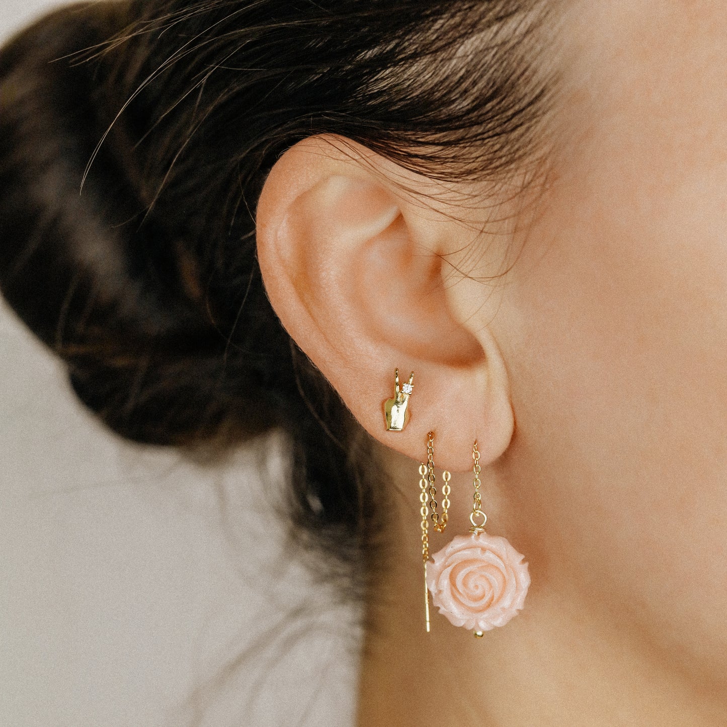 Victory Hand Earrings • V Earrings • Fighting • Peace Sign Earrings • Peace Fingers • Gift for Her • BYSDMJEWELS