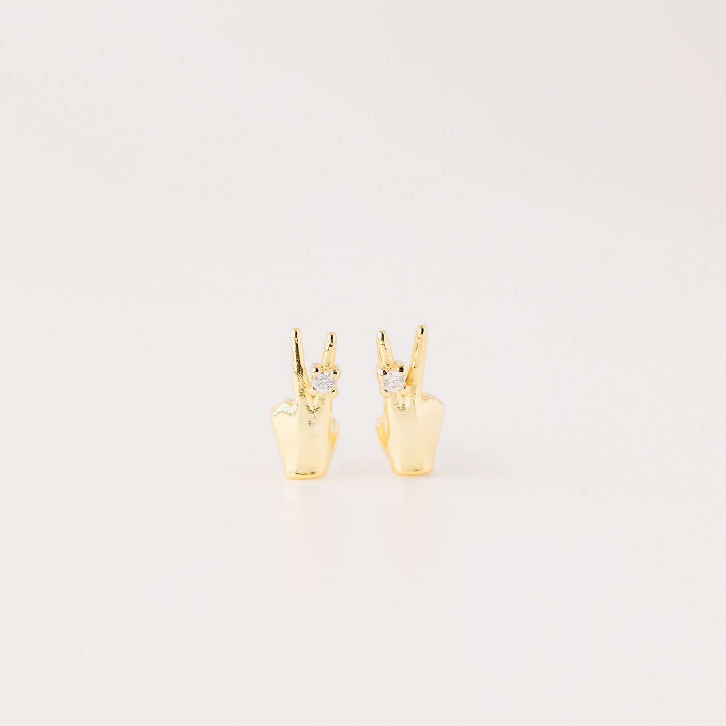 Victory Hand Earrings • V Earrings • Fighting • Peace Sign Earrings • Peace Fingers • Gift for Her • BYSDMJEWELS